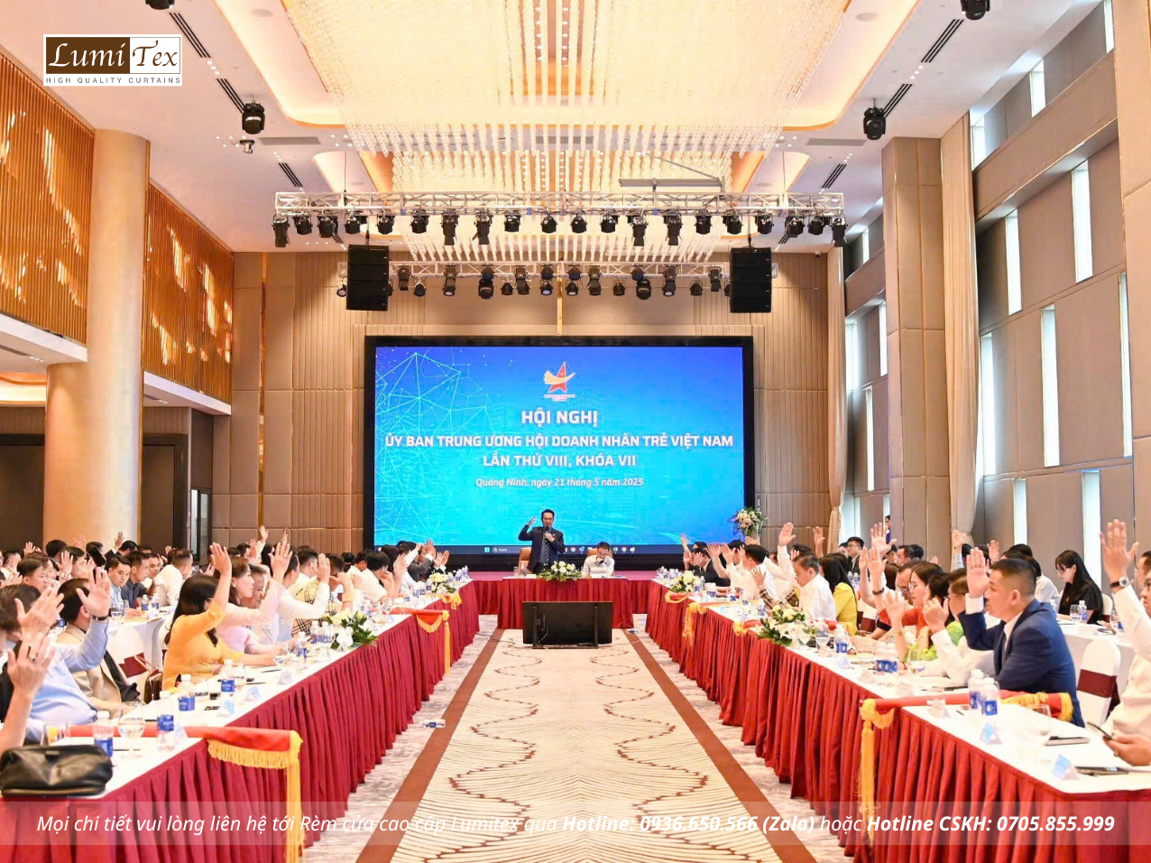 Rèm Lumitex tham dự Hội nghị UBTƯ Hội Doanh nhân trẻ Việt Nam tại Quảng Ninh