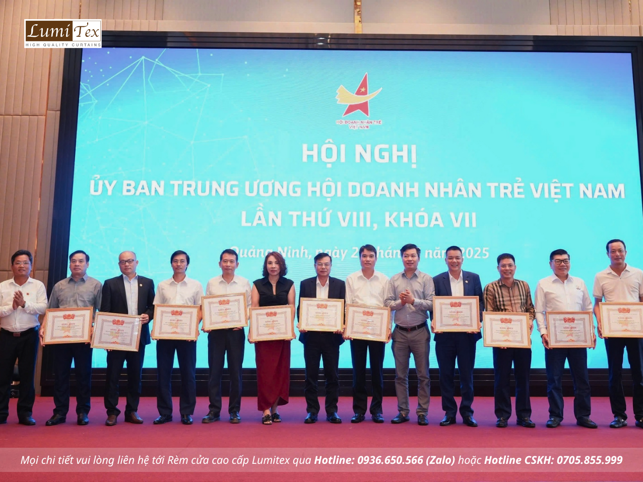 Rèm Lumitex tham dự Hội nghị UBTƯ Hội Doanh nhân trẻ Việt Nam tại Quảng Ninh
