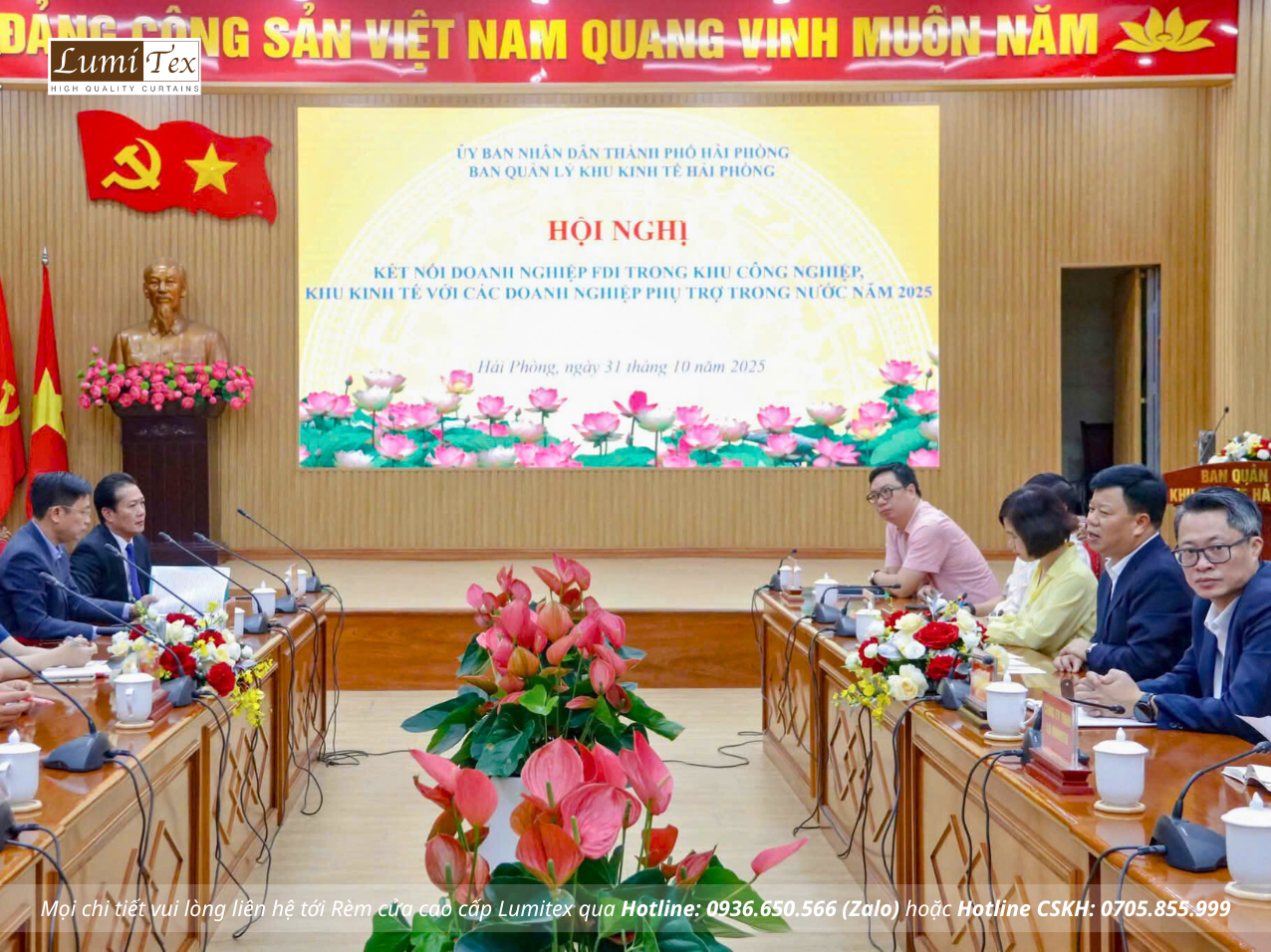 Rèm Lumitex tham dự Hội nghị kết nối doanh nghiệp FDI và doanh nghiệp phụ trợ trong nước năm 2025 Rèm Lumitex tham dự Hội nghị kết nối doanh nghiệp FDI và doanh nghiệp phụ trợ trong nước năm 2025