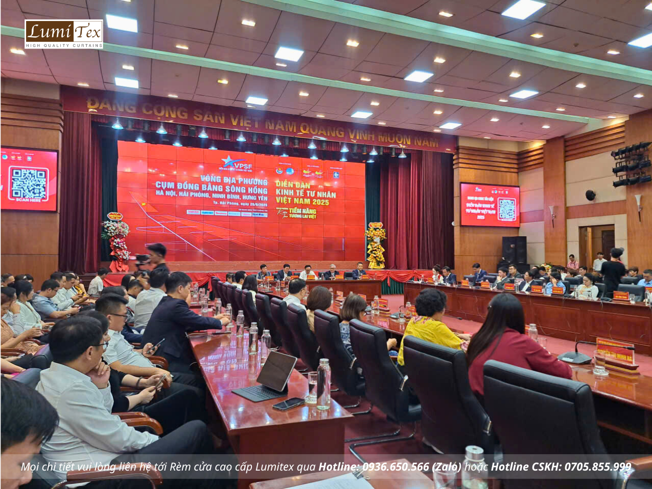 Rèm Lumitex tham dự Hội nghị Diễn đàn Kinh tế tư nhân Cụm đồng bằng sông Hồng 2025
