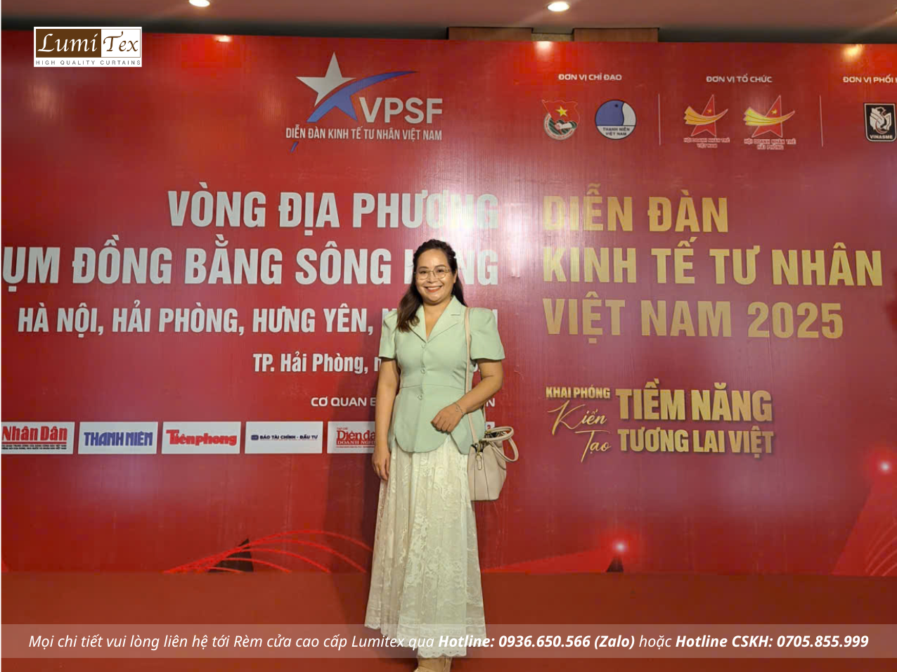 Rèm Lumitex tham dự Hội nghị Diễn đàn Kinh tế tư nhân Cụm đồng bằng sông Hồng 2025