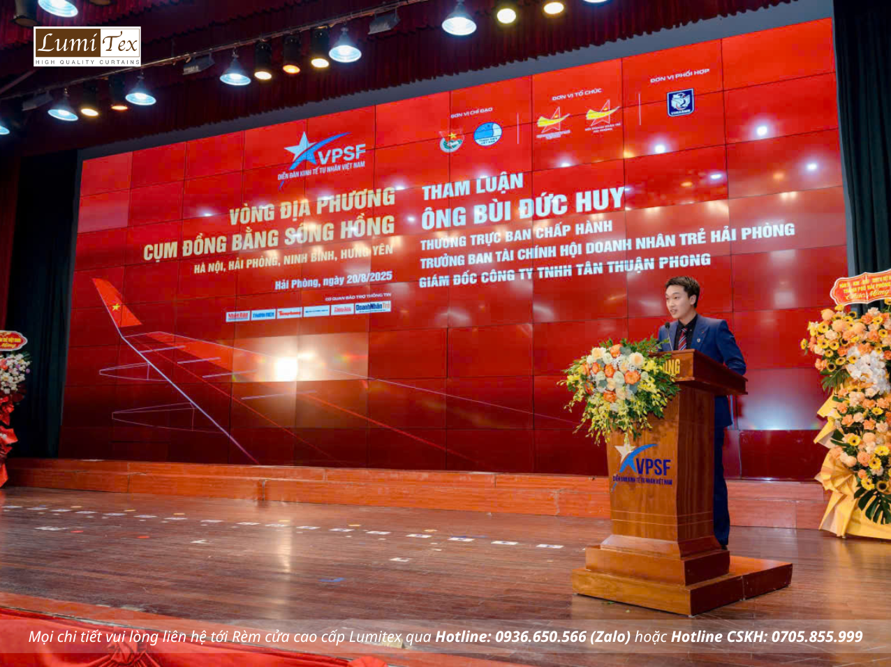 Rèm Lumitex tham dự Hội nghị Diễn đàn Kinh tế tư nhân Cụm đồng bằng sông Hồng 2025