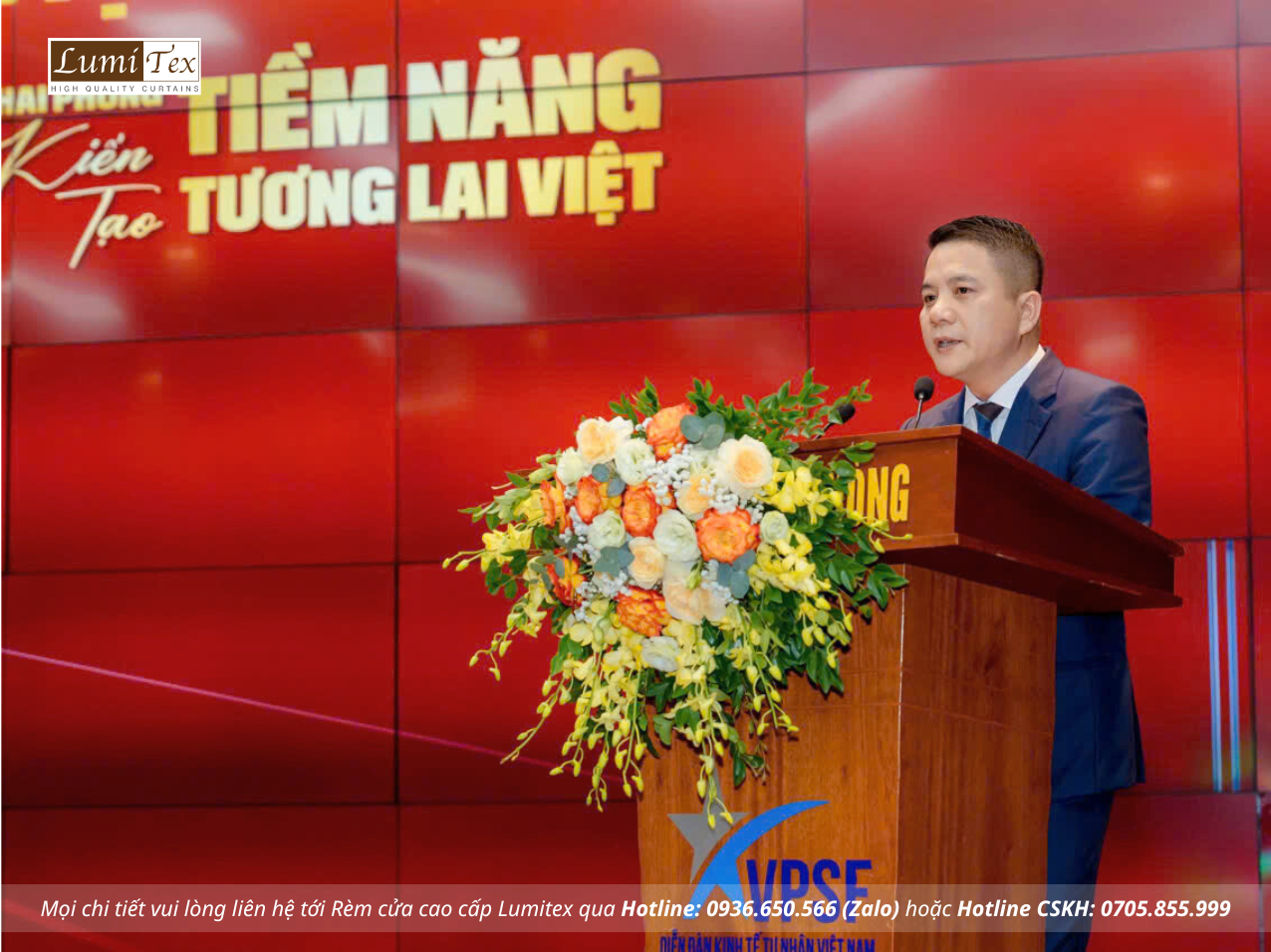 Rèm Lumitex tham dự Hội nghị Diễn đàn Kinh tế tư nhân Cụm đồng bằng sông Hồng 2025