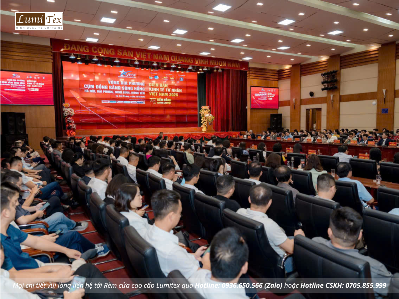 Rèm Lumitex tham dự Hội nghị Diễn đàn Kinh tế tư nhân Cụm đồng bằng sông Hồng 2025