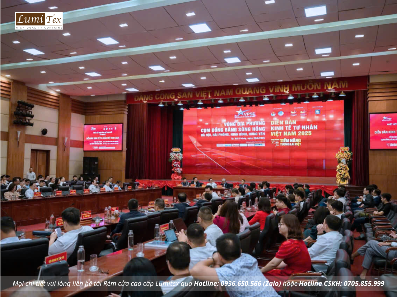 Rèm Lumitex tham dự Hội nghị Diễn đàn Kinh tế tư nhân Cụm đồng bằng sông Hồng 2025