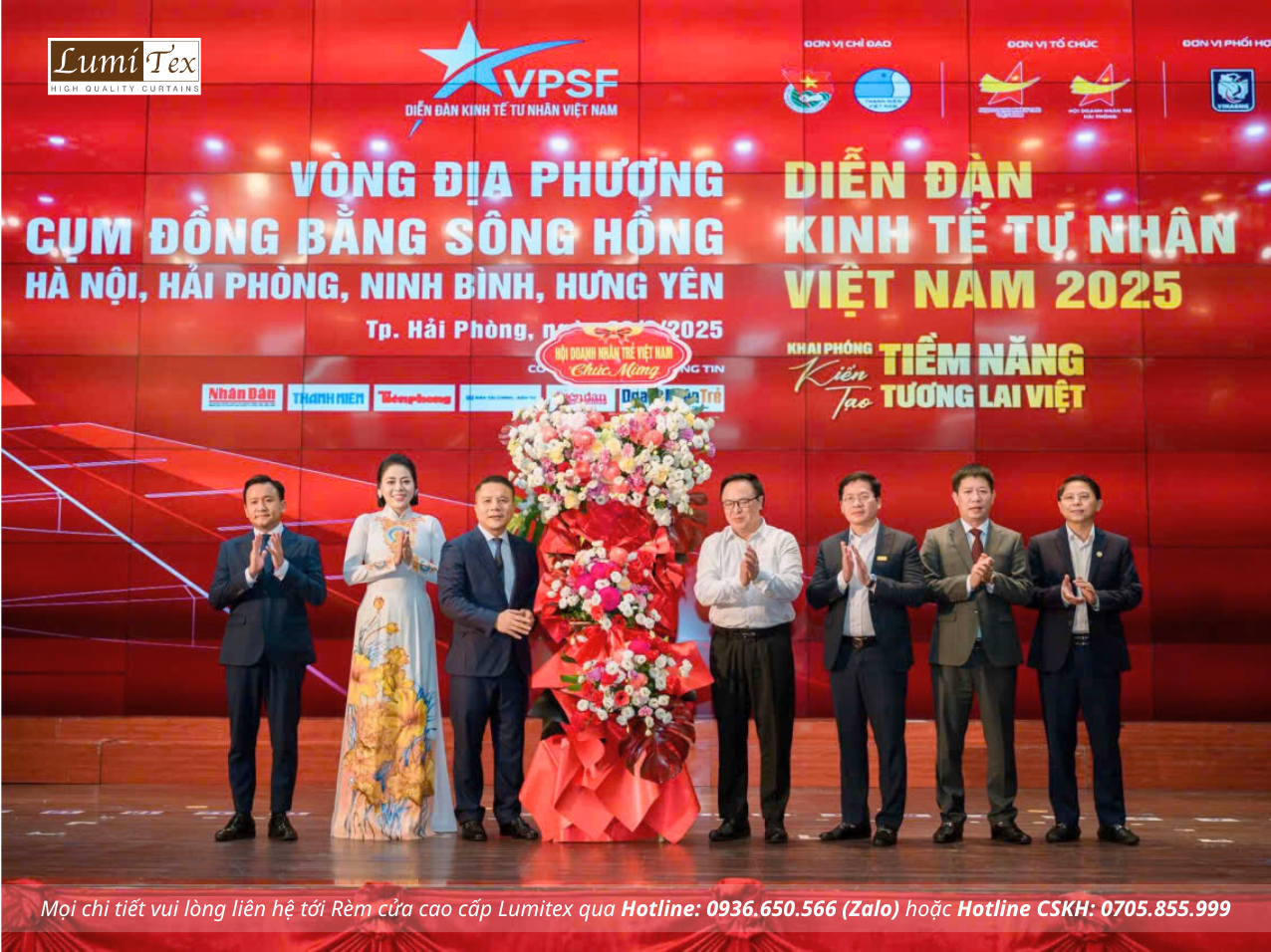 Rèm Lumitex tham dự Hội nghị Diễn đàn Kinh tế tư nhân Cụm đồng bằng sông Hồng 2025