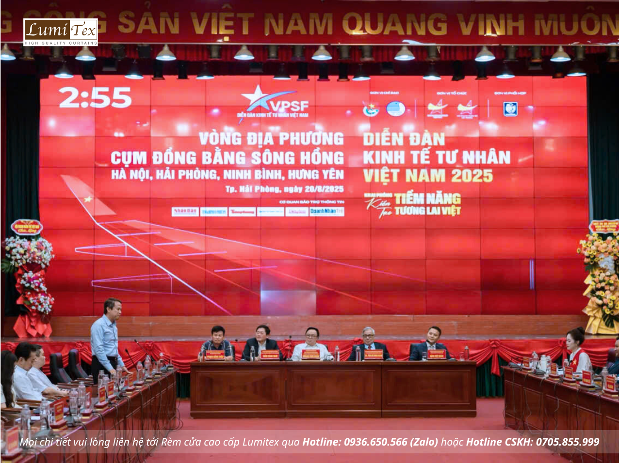 Rèm Lumitex tham dự Hội nghị Diễn đàn Kinh tế tư nhân Cụm đồng bằng sông Hồng 2025