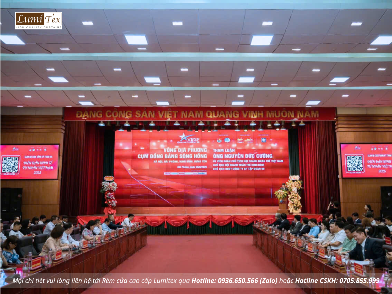 Rèm Lumitex tham dự Hội nghị Diễn đàn Kinh tế tư nhân Cụm đồng bằng sông Hồng 2025