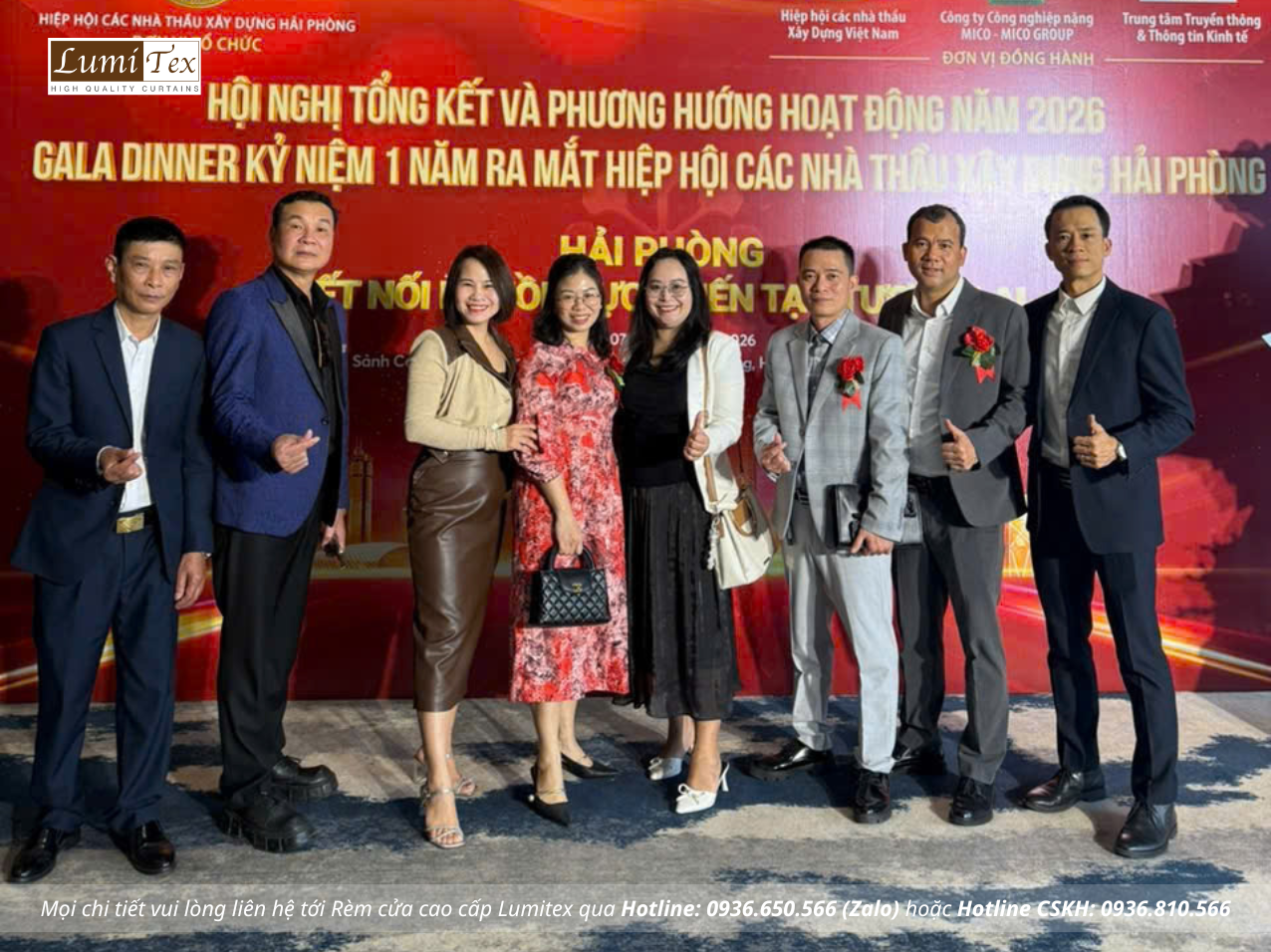 Rèm Lumitex tham dự Hội nghị tổng kết và kỷ niệm 1 năm thành lập Hiệp hội các Nhà thầu Xây dựng Hải Phòng (HACC)