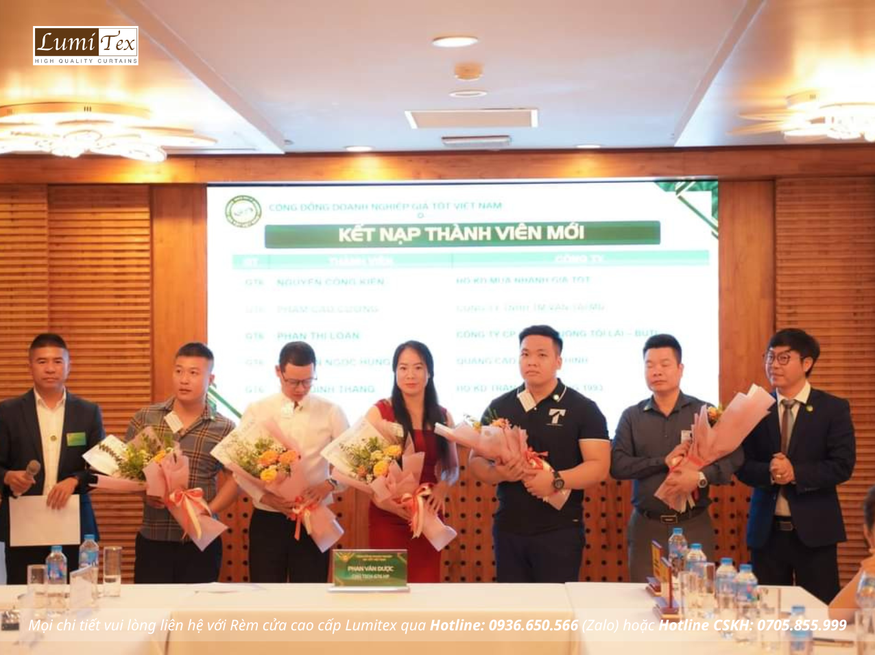 Rèm Lumitex tham dự kết nối Kinh Doanh Cộng Đồng Giá Tốt GT5