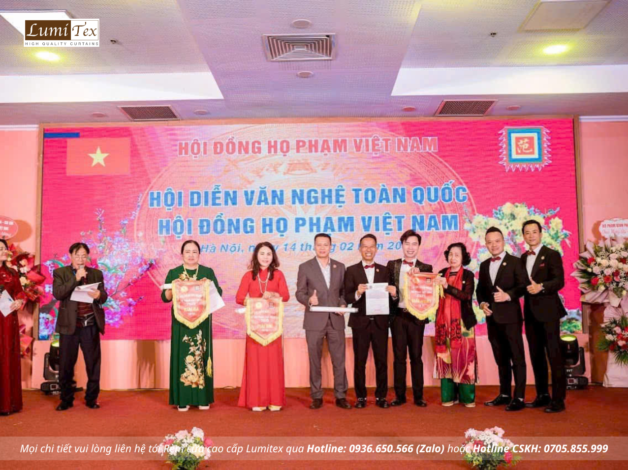 Rèm Lumitex tham dự khai xuân cùng CLB Doanh nhân họ Phạm Hải Phòng