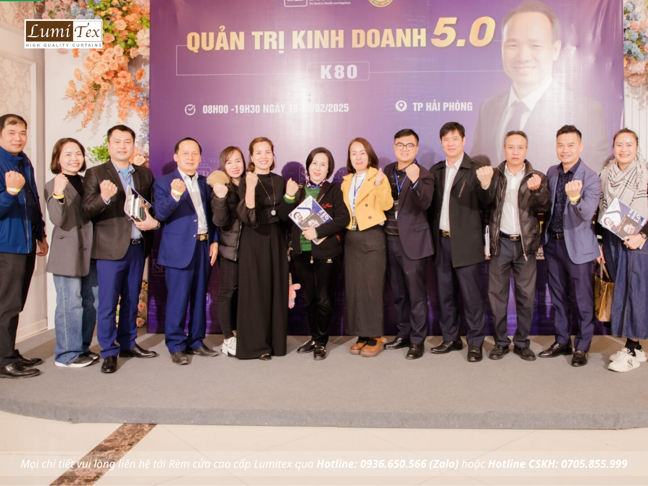 Rèm Lumitex Tham Dự Khóa Học Quản Trị Kinh Doanh 5.0 Cùng Tiến Sỹ Tô Nhật