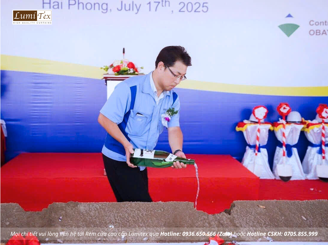 Rèm Lumitex tham dự lễ khởi công Nhà máy INOAC tại KCN VSIP Hải Phòng