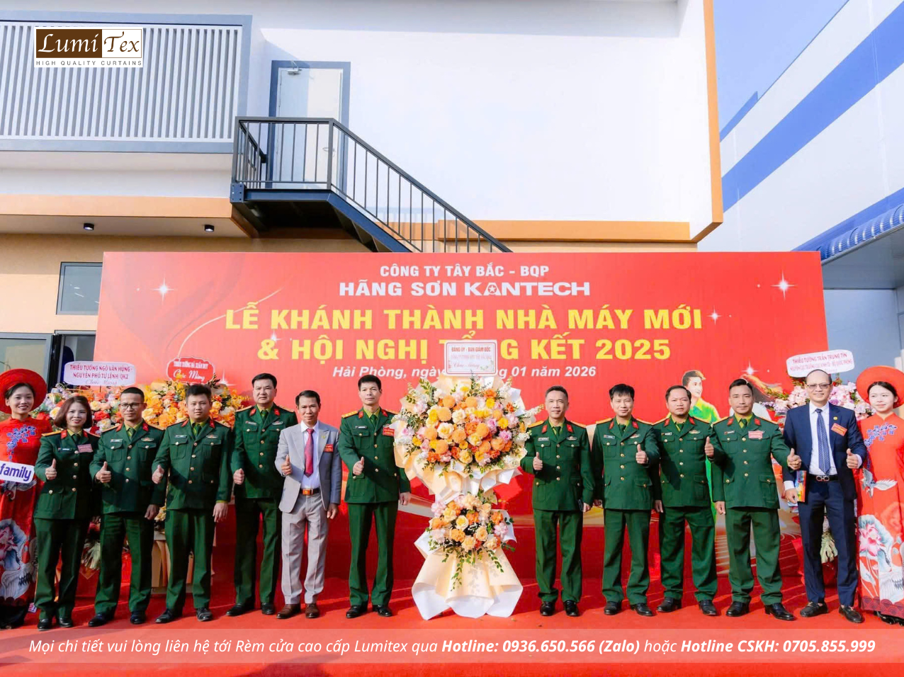 Rèm Lumitex tham dự Lễ khánh thành Nhà máy Sơn Kantech tại Hải Phòng