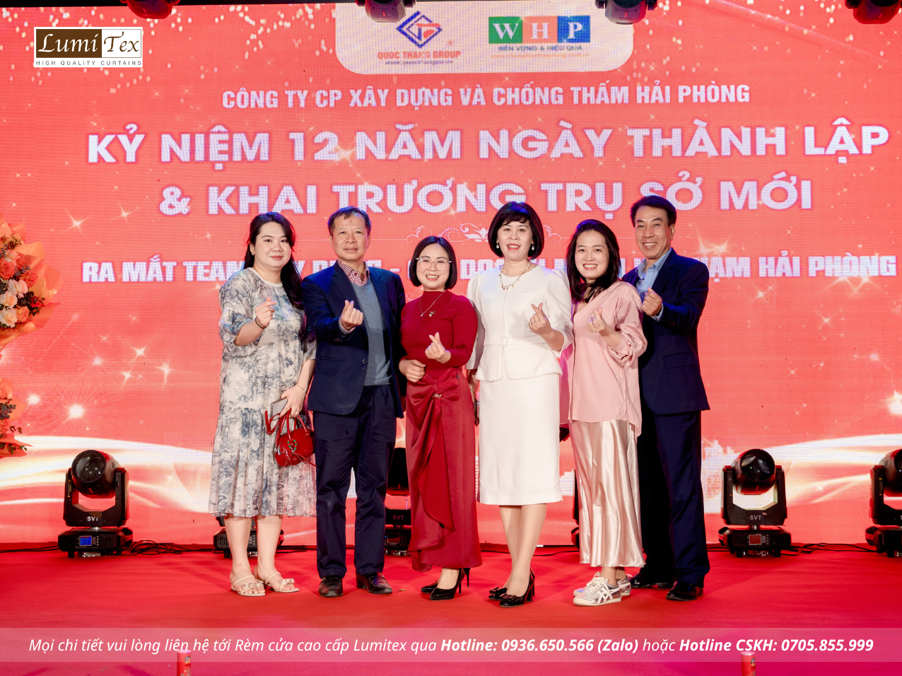 Rèm Lumitex Tham Dự Lễ Ra Mắt Team Xây Dựng Họ Phạm Và Khai Trương Thành Lập 12 năm WHP