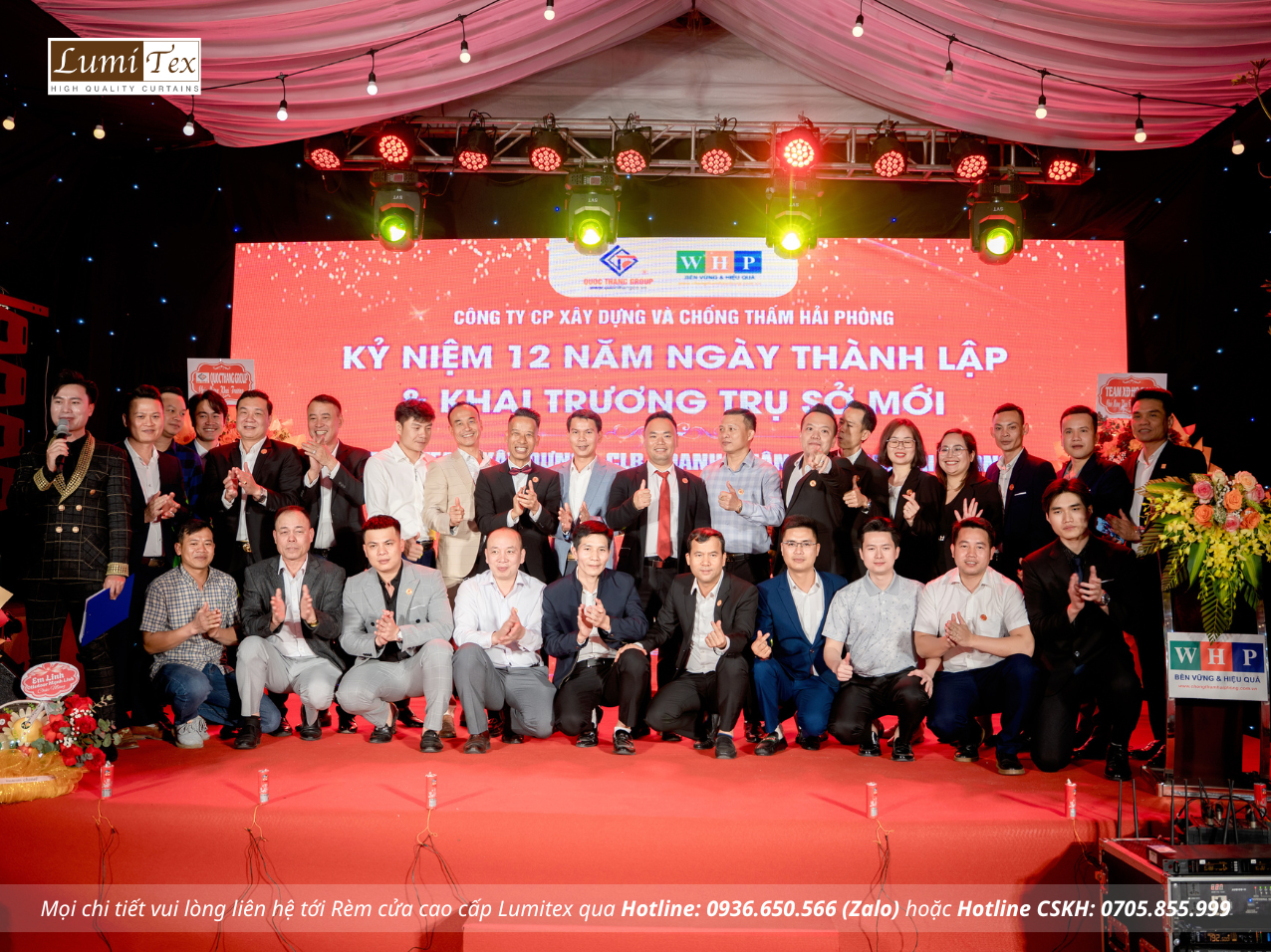 Rèm Lumitex Tham Dự Lễ Ra Mắt Team Xây Dựng Họ Phạm Và Khai Trương Thành Lập 12 năm WHP