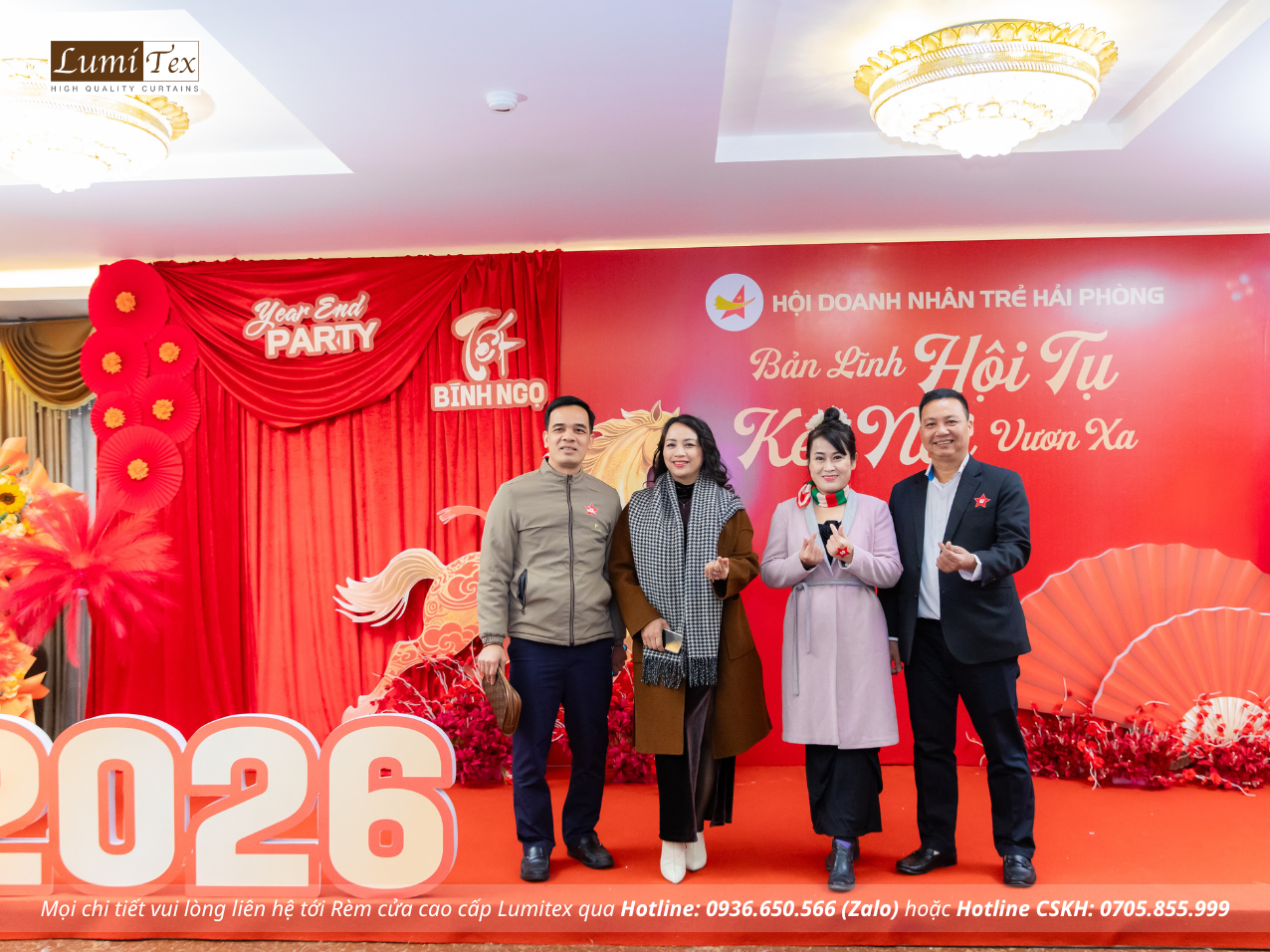 Rèm Lumitex tham dự Lễ tổng kết công tác Hội và phong trào Doanh nhân trẻ Hải Phòng năm 2025 Rèm Lumitex tham dự Lễ tổng kết công tác Hội và phong trào Doanh nhân trẻ Hải Phòng năm 2025