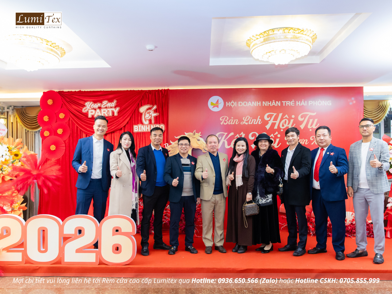 Rèm Lumitex tham dự Lễ tổng kết công tác Hội và phong trào Doanh nhân trẻ Hải Phòng năm 2025 Rèm Lumitex tham dự Lễ tổng kết công tác Hội và phong trào Doanh nhân trẻ Hải Phòng năm 2025