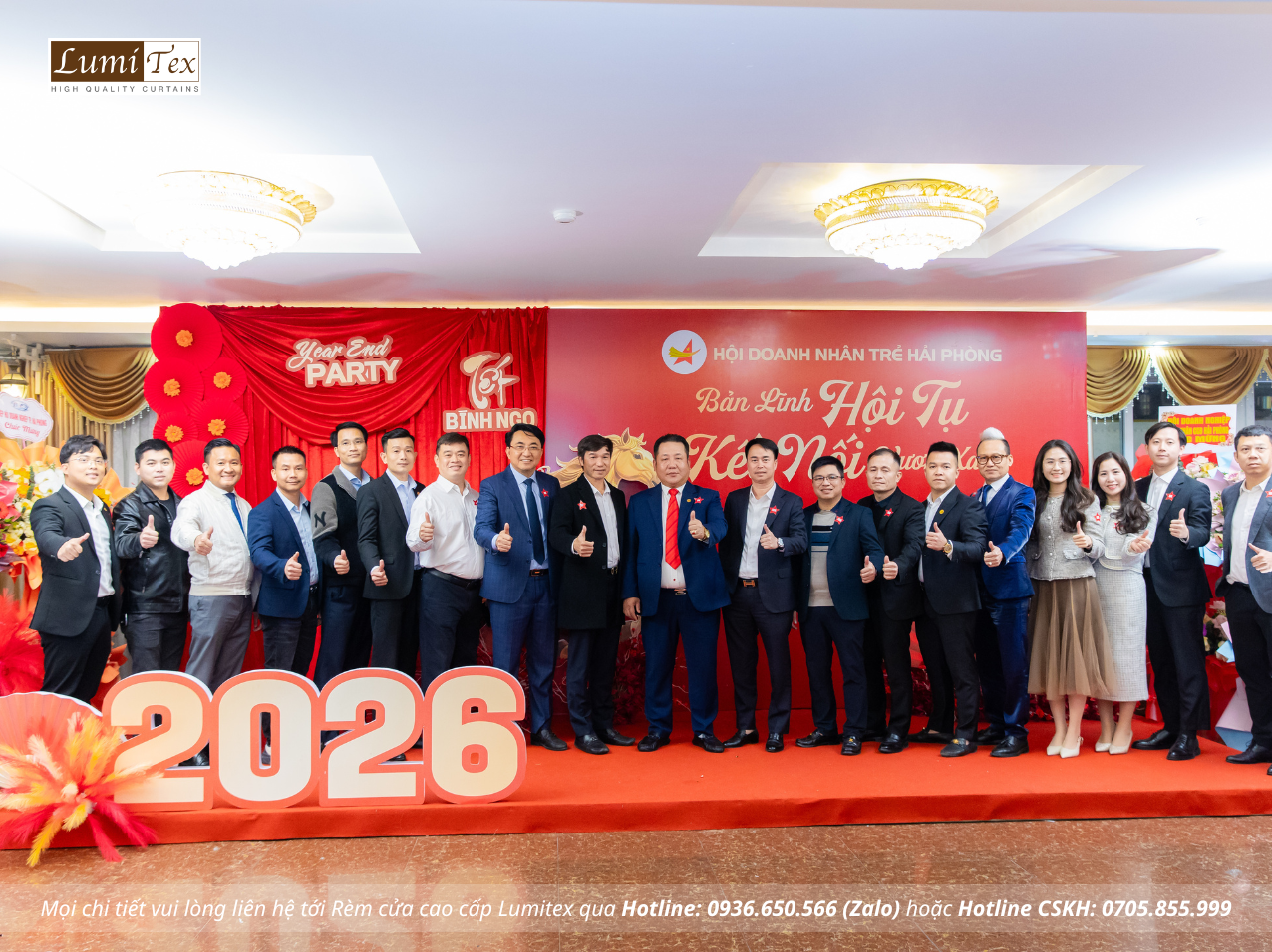 Rèm Lumitex tham dự Lễ tổng kết công tác Hội và phong trào Doanh nhân trẻ Hải Phòng năm 2025 Rèm Lumitex tham dự Lễ tổng kết công tác Hội và phong trào Doanh nhân trẻ Hải Phòng năm 2025