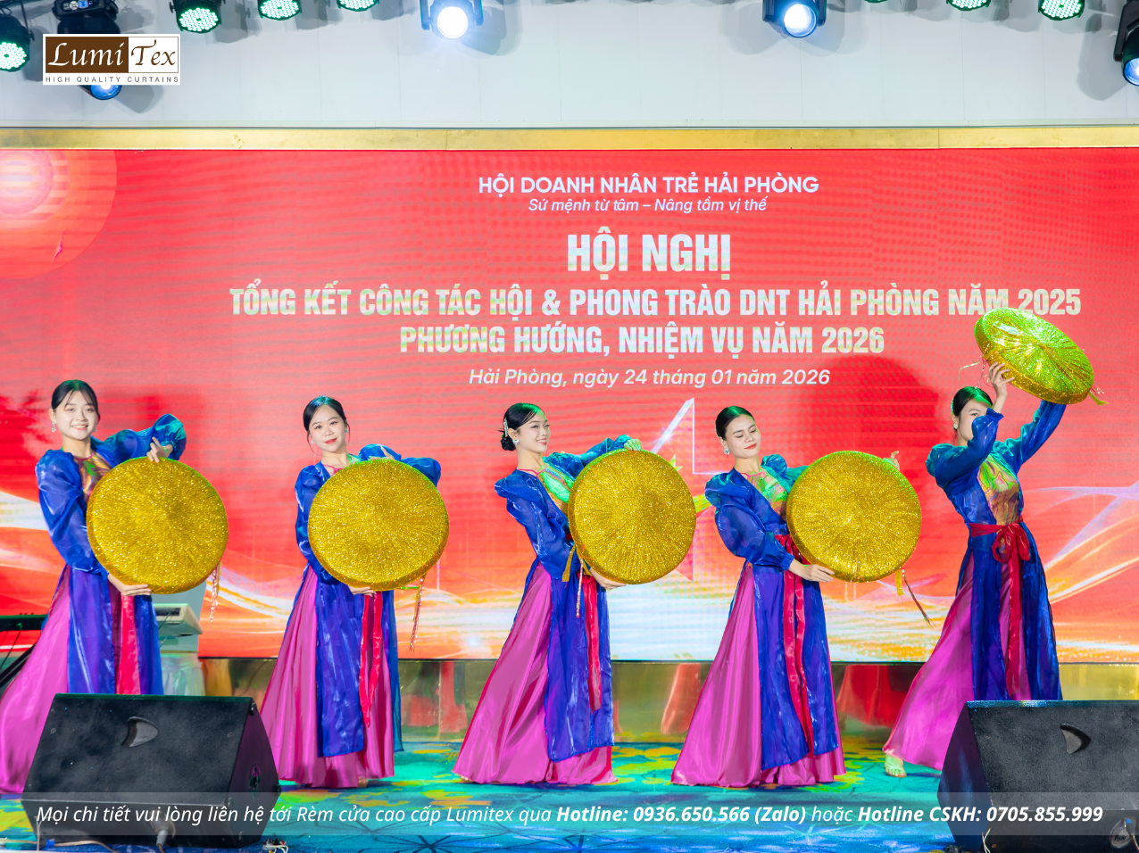 Rèm Lumitex tham dự Lễ tổng kết công tác Hội và phong trào Doanh nhân trẻ Hải Phòng năm 2025 Rèm Lumitex tham dự Lễ tổng kết công tác Hội và phong trào Doanh nhân trẻ Hải Phòng năm 2025