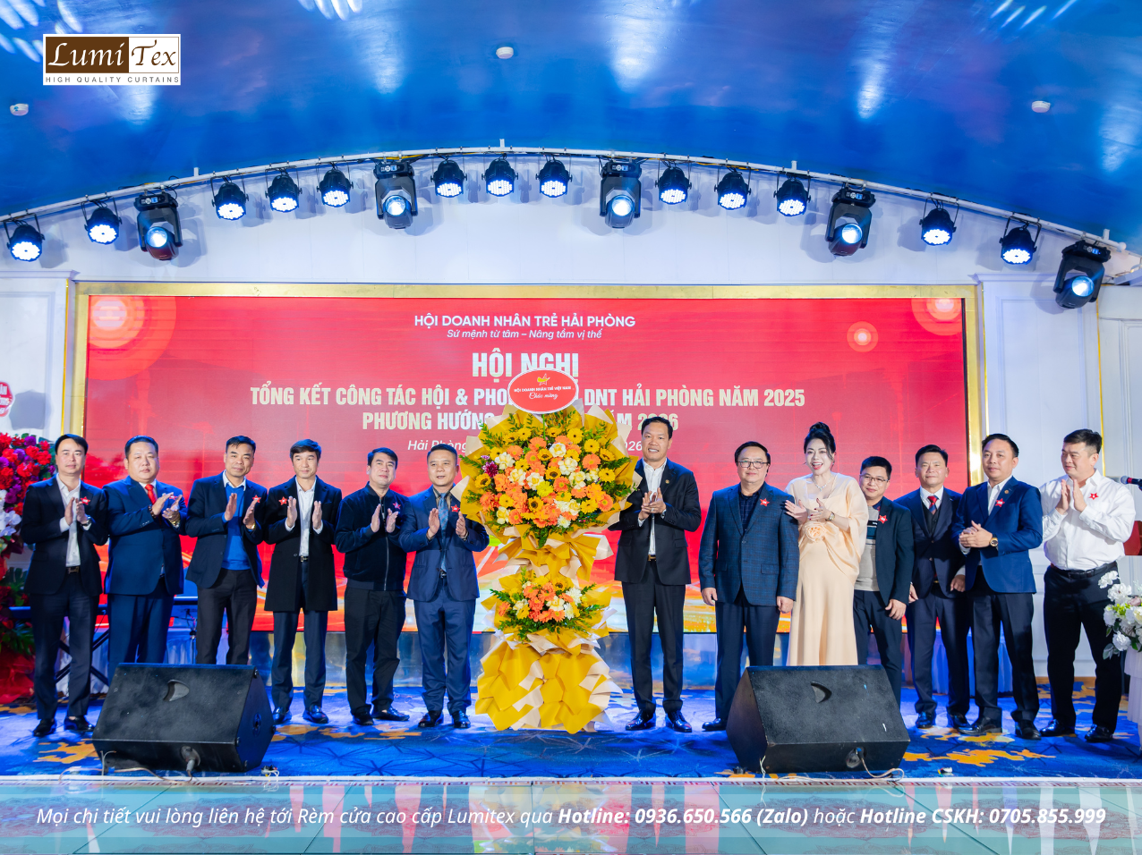 Rèm Lumitex tham dự Lễ tổng kết công tác Hội và phong trào Doanh nhân trẻ Hải Phòng năm 2025 Rèm Lumitex tham dự Lễ tổng kết công tác Hội và phong trào Doanh nhân trẻ Hải Phòng năm 2025