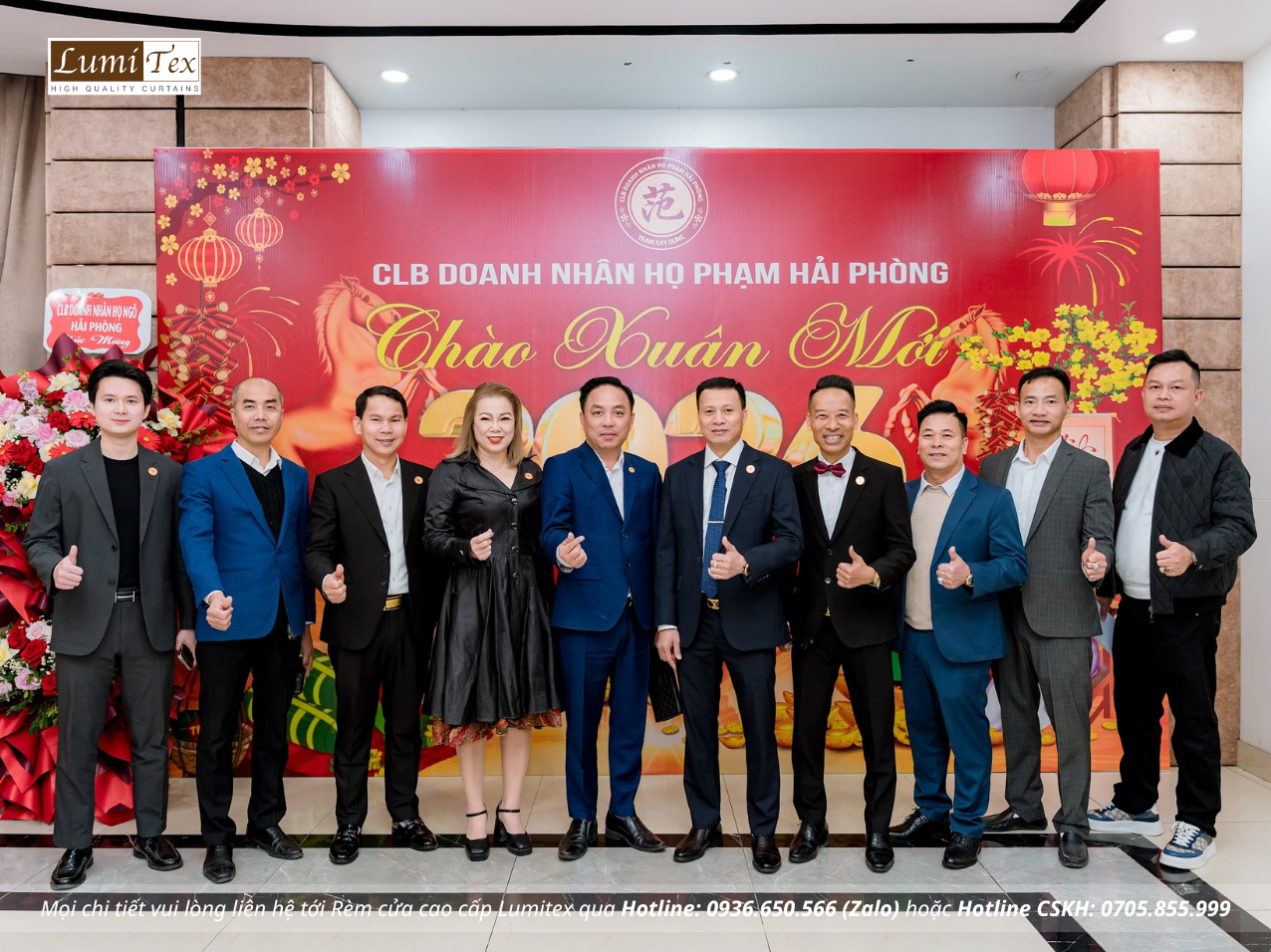 Rèm Lumitex tham dự Phiên chợ Tết & Gala Chào Xuân 2026 của CLB Doanh nhân Họ Phạm Hải Phòng