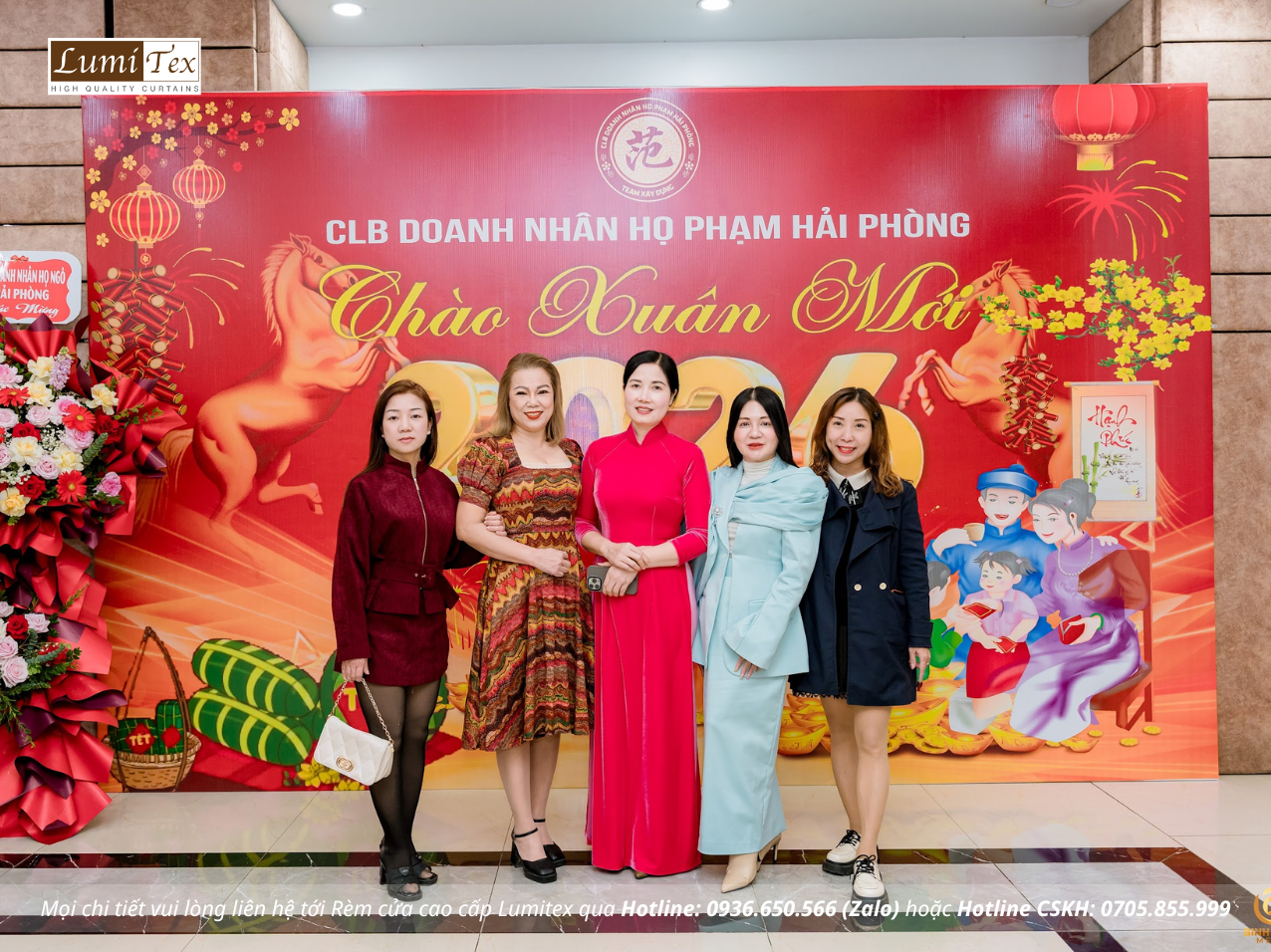 Rèm Lumitex tham dự Phiên chợ Tết & Gala Chào Xuân 2026 của CLB Doanh nhân Họ Phạm Hải Phòng