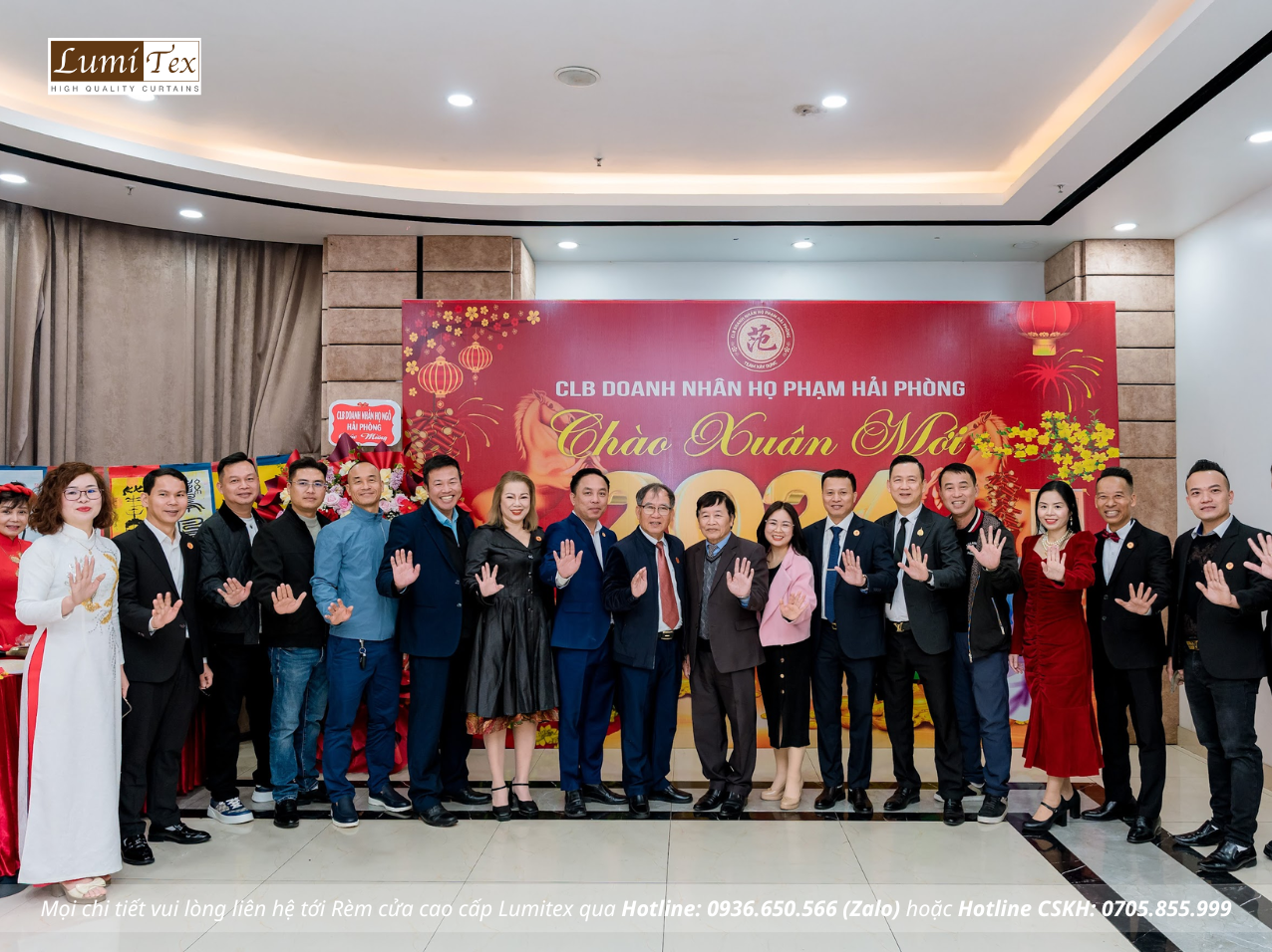 Rèm Lumitex tham dự Phiên chợ Tết & Gala Chào Xuân 2026 của CLB Doanh nhân Họ Phạm Hải Phòng