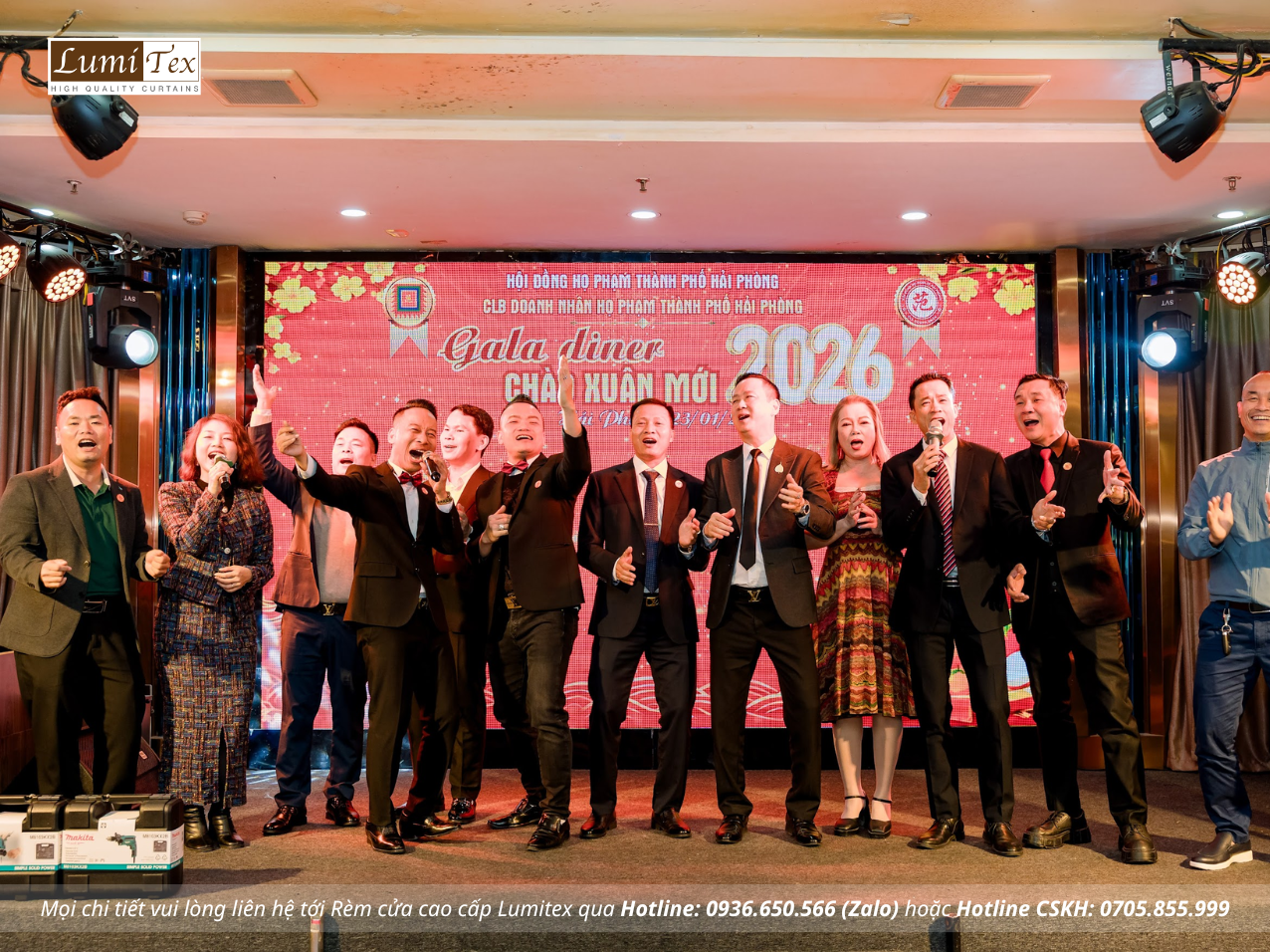 Rèm Lumitex tham dự Phiên chợ Tết & Gala Chào Xuân 2026 của CLB Doanh nhân Họ Phạm Hải Phòng