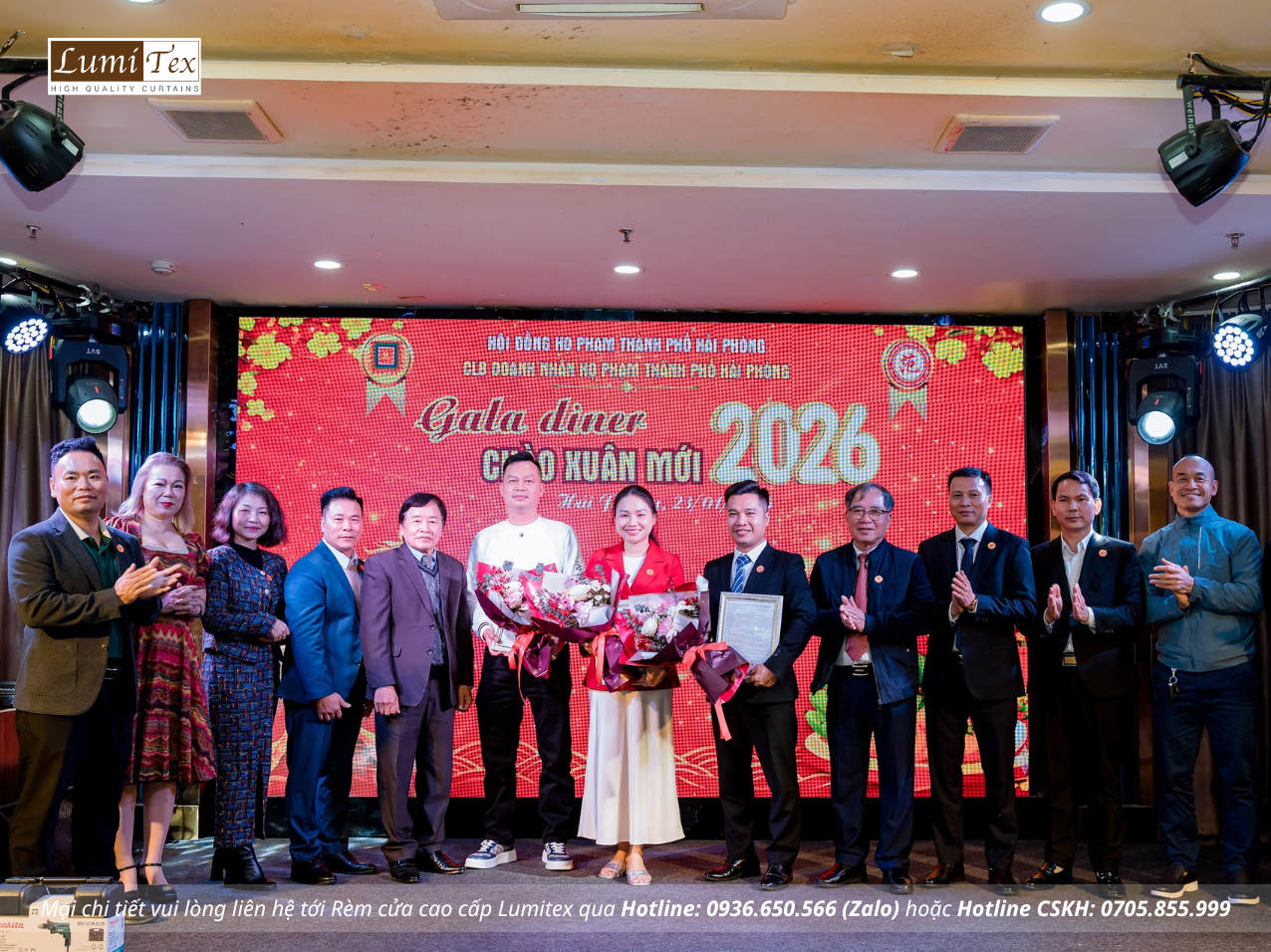 Rèm Lumitex tham dự Phiên chợ Tết & Gala Chào Xuân 2026 của CLB Doanh nhân Họ Phạm Hải Phòng