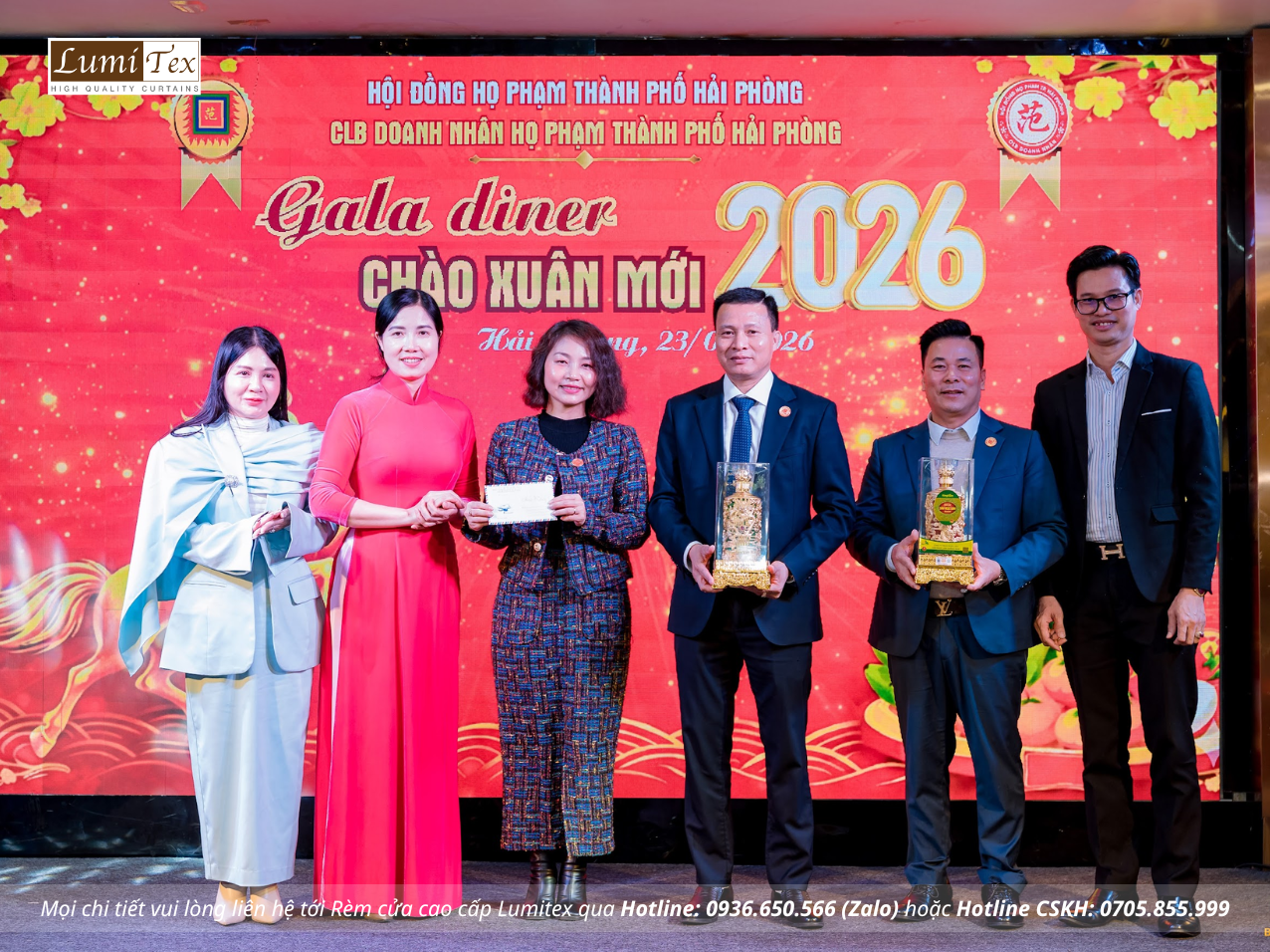 Rèm Lumitex tham dự Phiên chợ Tết & Gala Chào Xuân 2026 của CLB Doanh nhân Họ Phạm Hải Phòng