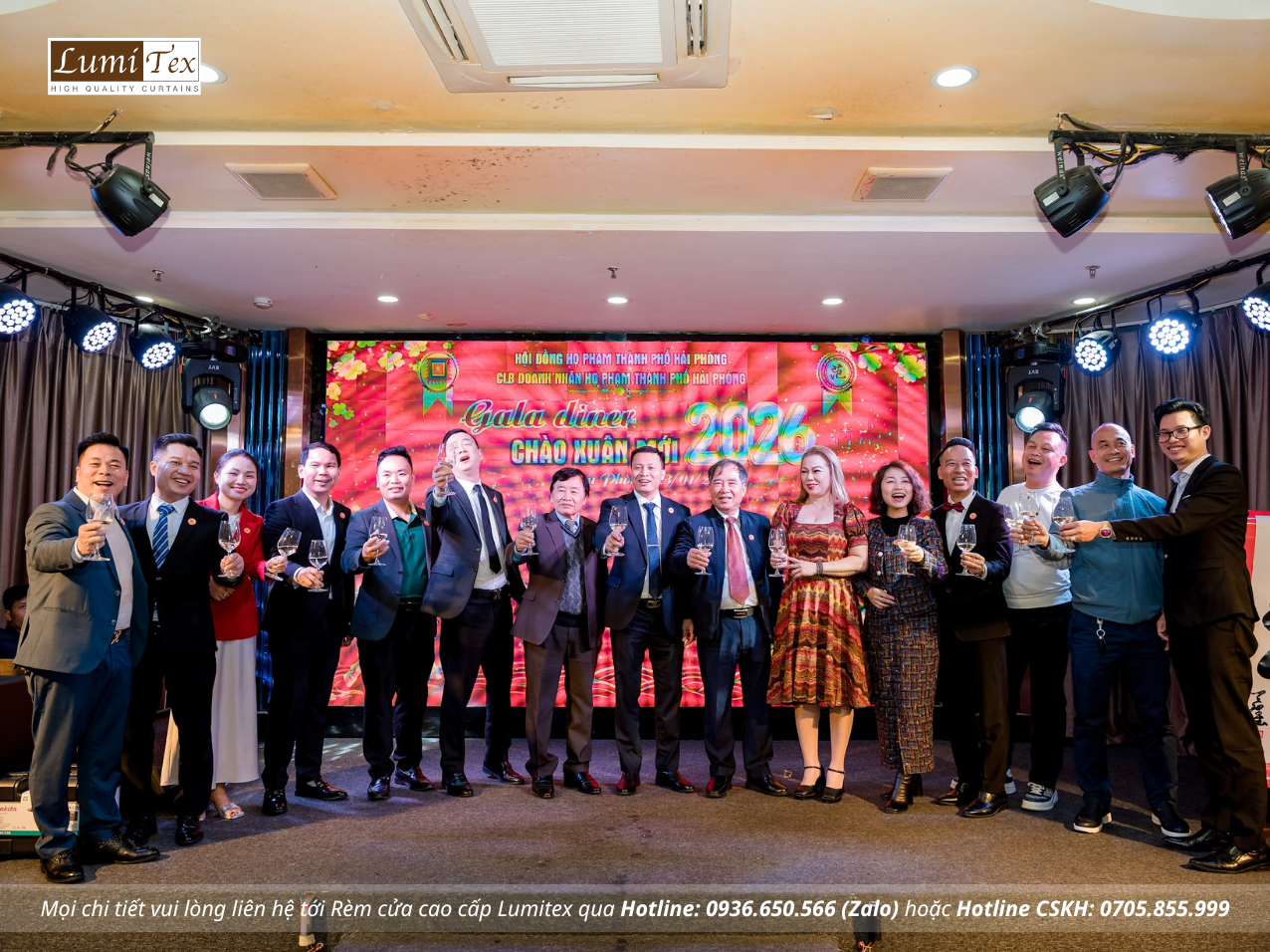 Rèm Lumitex tham dự Phiên chợ Tết & Gala Chào Xuân 2026 của CLB Doanh nhân Họ Phạm Hải Phòng