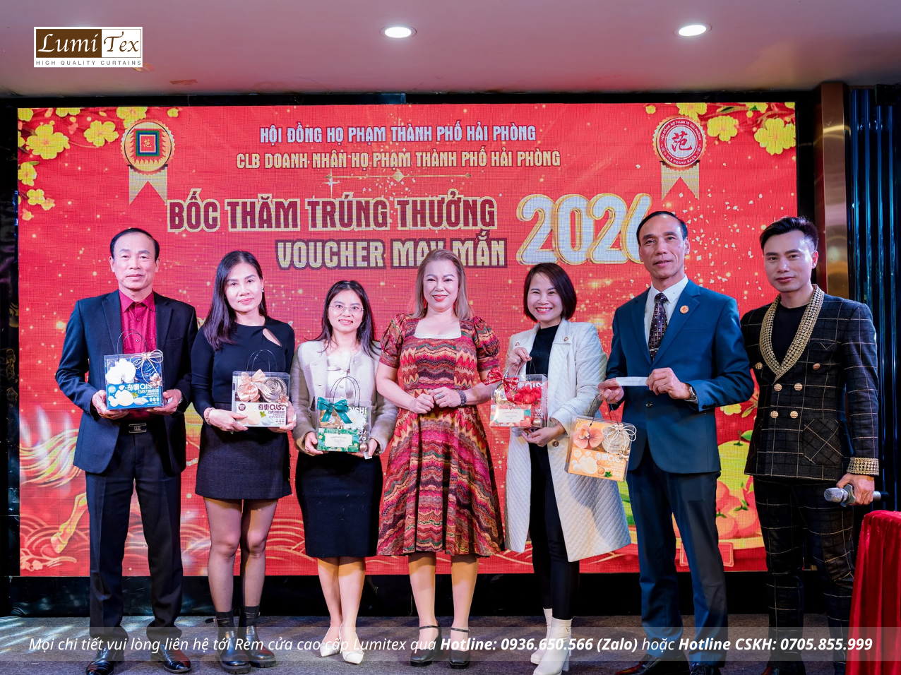 Rèm Lumitex tham dự Phiên chợ Tết & Gala Chào Xuân 2026 của CLB Doanh nhân Họ Phạm Hải Phòng