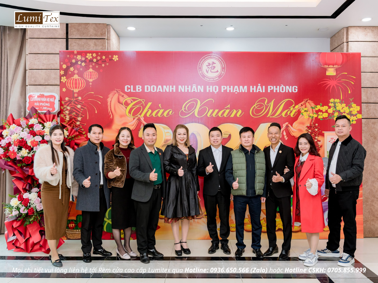Rèm Lumitex tham dự Phiên chợ Tết & Gala Chào Xuân 2026 của CLB Doanh nhân Họ Phạm Hải Phòng