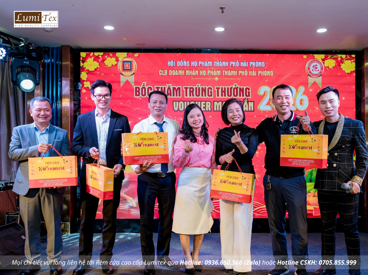 Rèm Lumitex tham dự Phiên chợ Tết & Gala Chào Xuân 2026 của CLB Doanh nhân Họ Phạm Hải Phòng