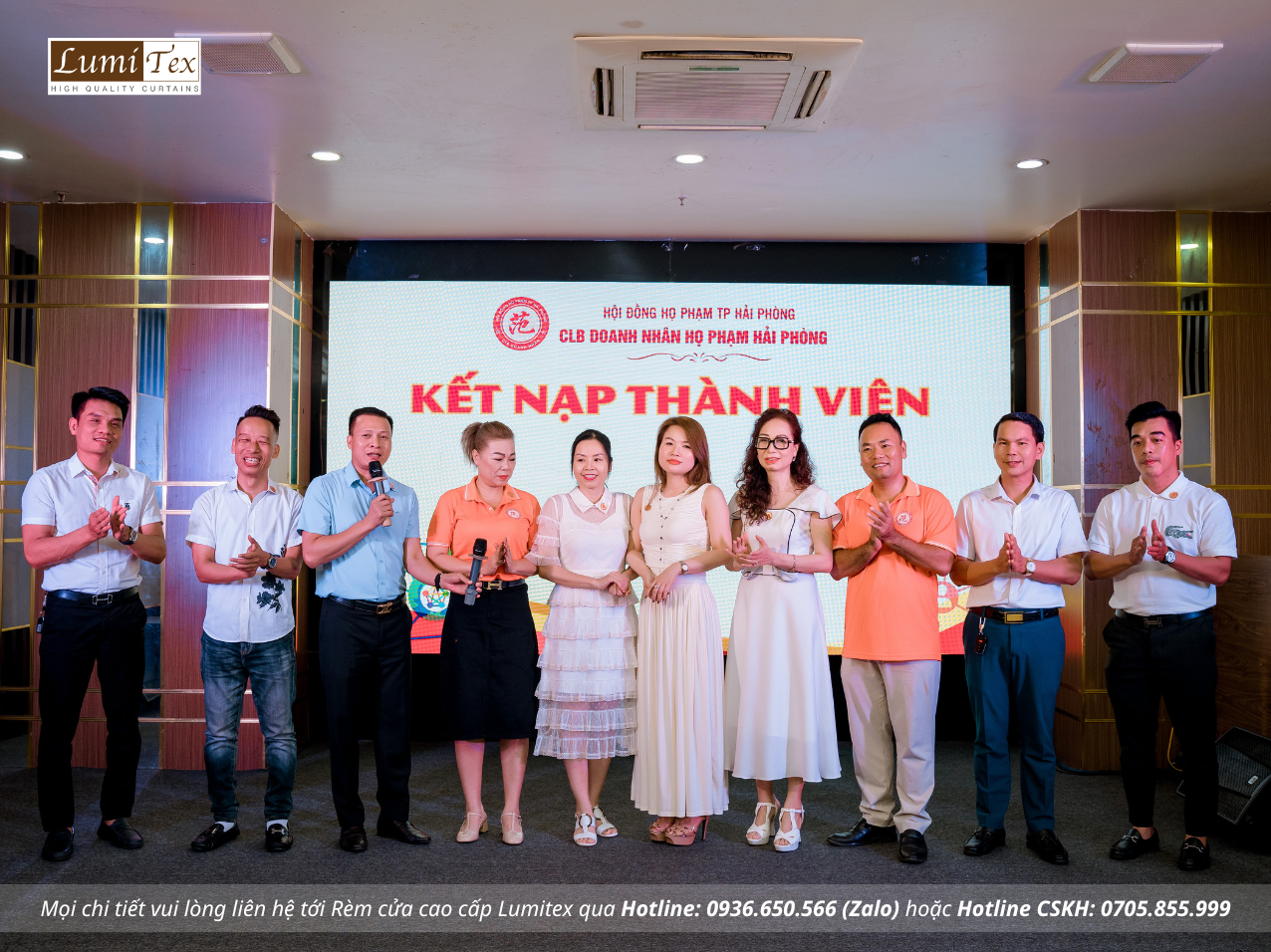 Rèm Lumitex tham dự Phiên họp tháng 6 CLB Doanh nhân họ Phạm Hải Phòng