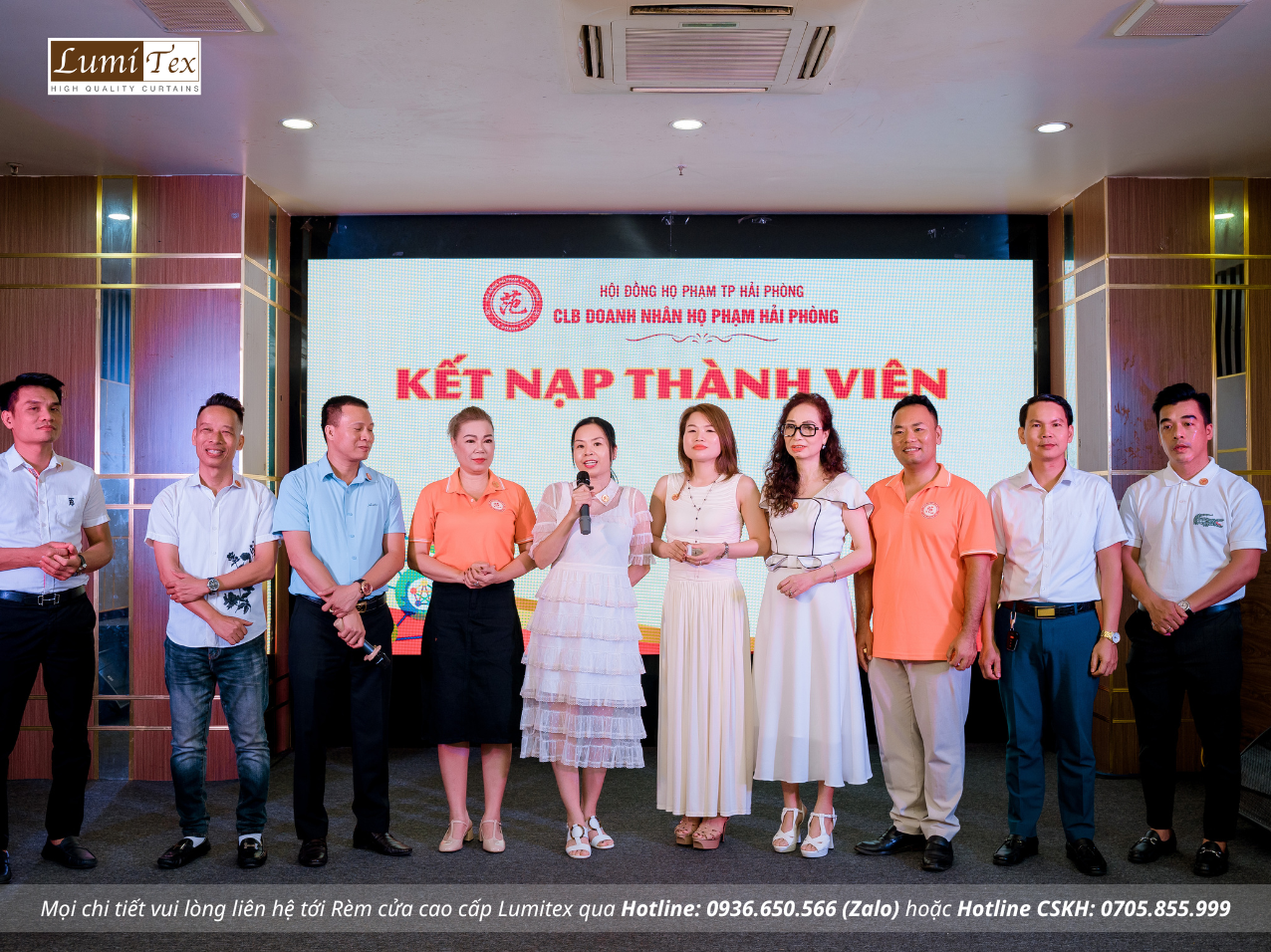Rèm Lumitex tham dự Phiên họp tháng 6 CLB Doanh nhân họ Phạm Hải Phòng