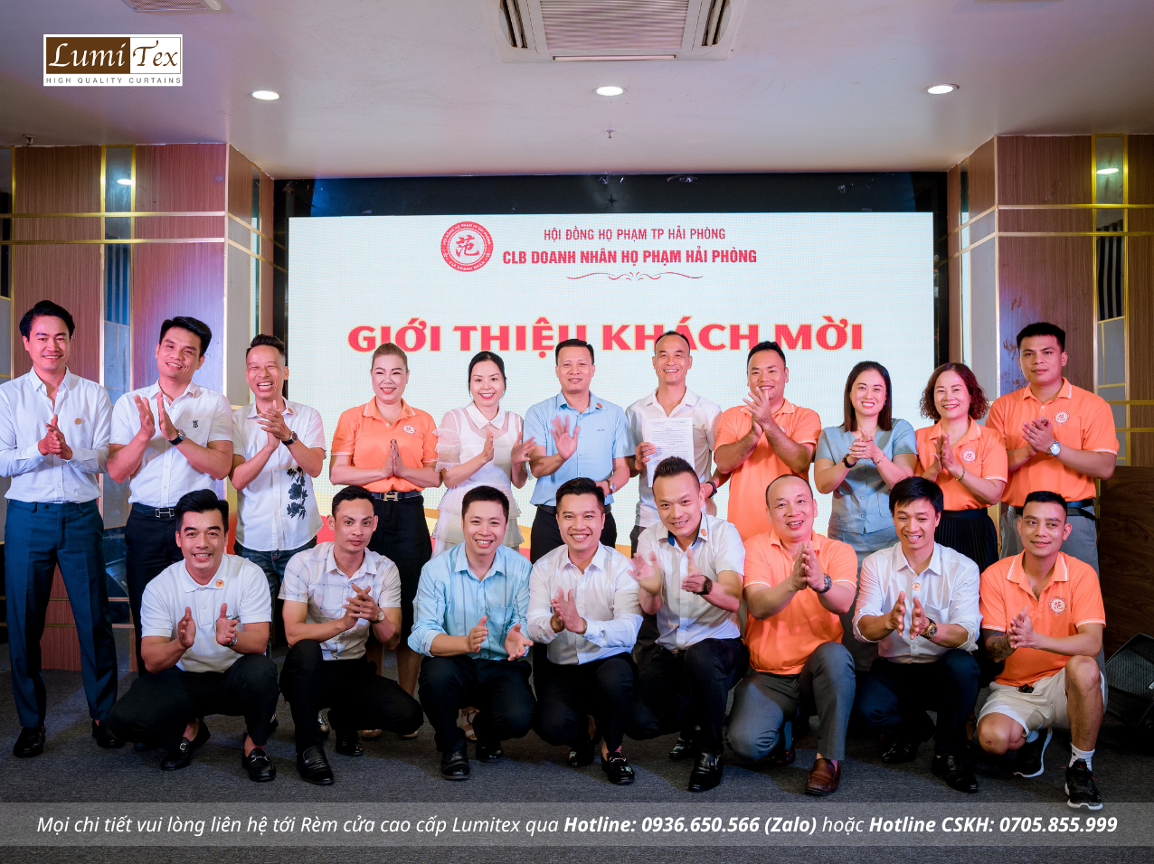 Rèm Lumitex tham dự Phiên họp tháng 6 CLB Doanh nhân họ Phạm Hải Phòng