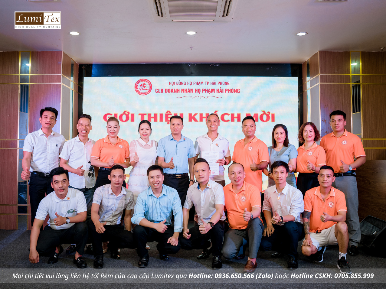 Rèm Lumitex tham dự Phiên họp tháng 6 CLB Doanh nhân họ Phạm Hải Phòng