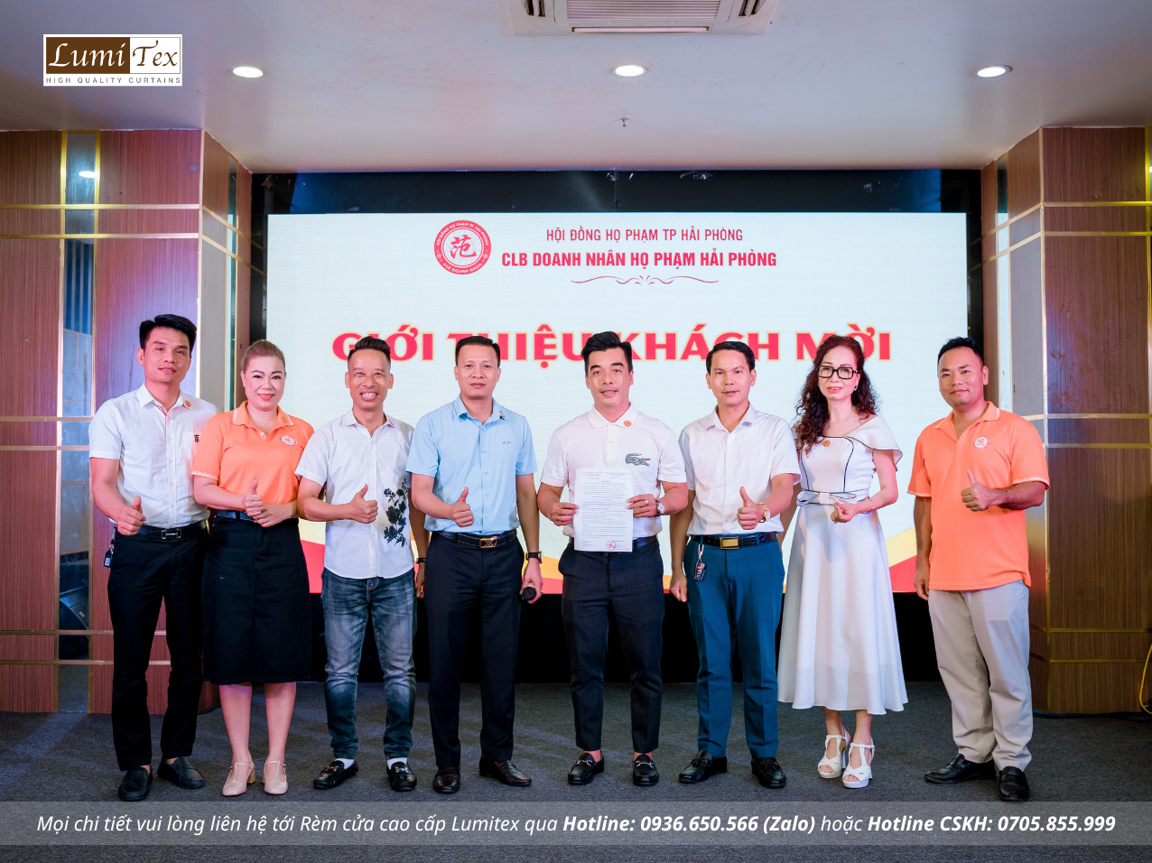 Rèm Lumitex tham dự Phiên họp tháng 6 CLB Doanh nhân họ Phạm Hải Phòng
