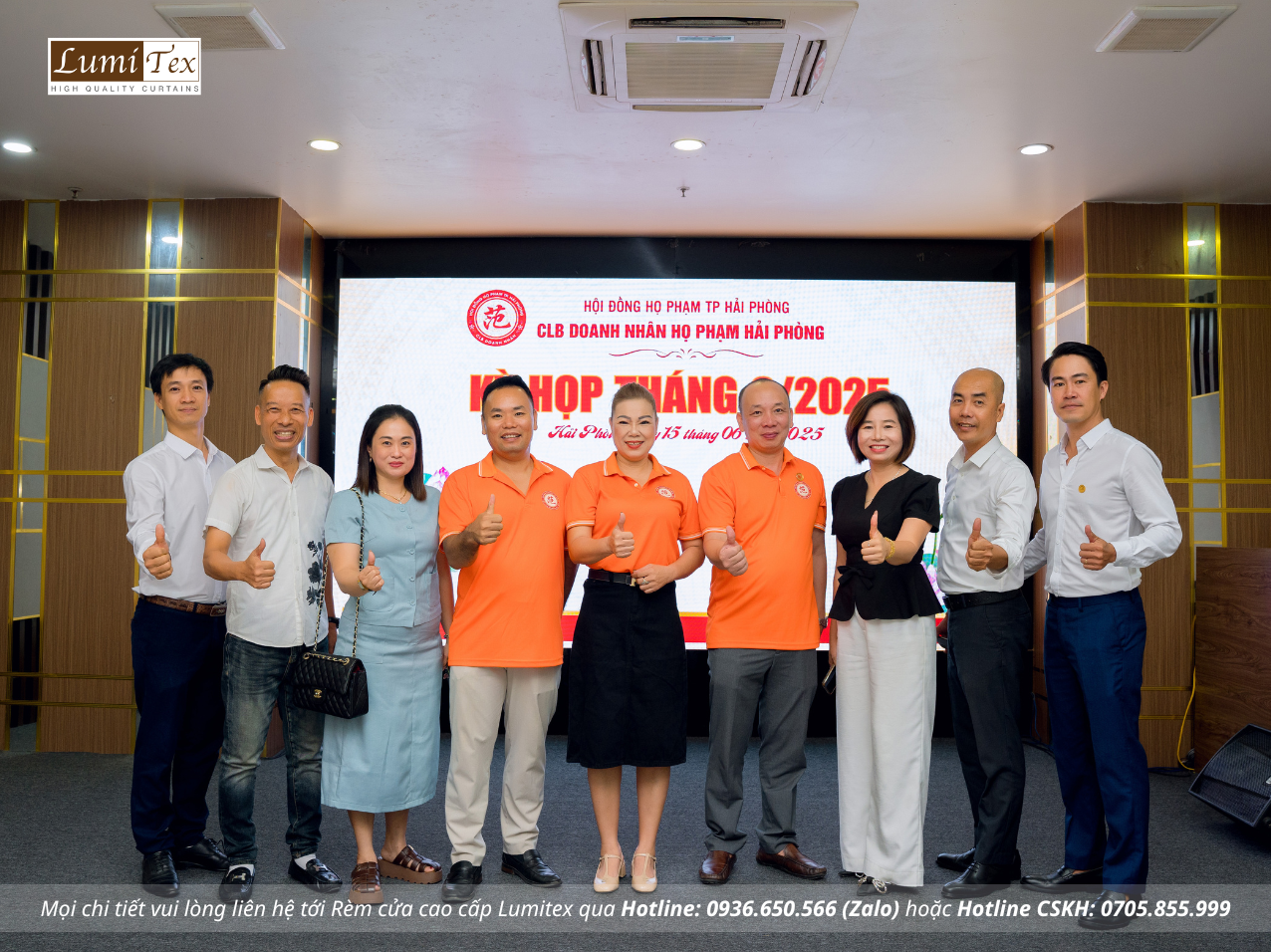 Rèm Lumitex tham dự Phiên họp tháng 6 CLB Doanh nhân họ Phạm Hải Phòng