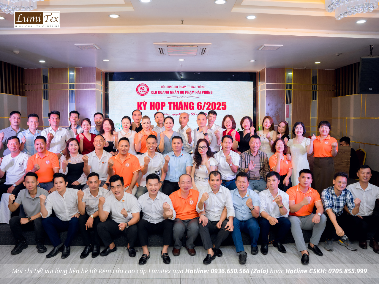 Rèm Lumitex tham dự Phiên họp tháng 6 CLB Doanh nhân họ Phạm Hải Phòng