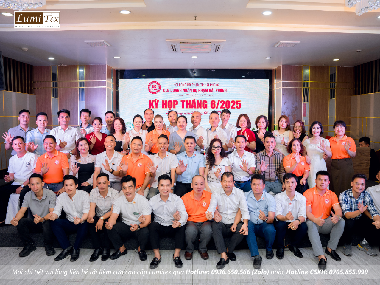 Rèm Lumitex tham dự Phiên họp tháng 6 CLB Doanh nhân họ Phạm Hải Phòng