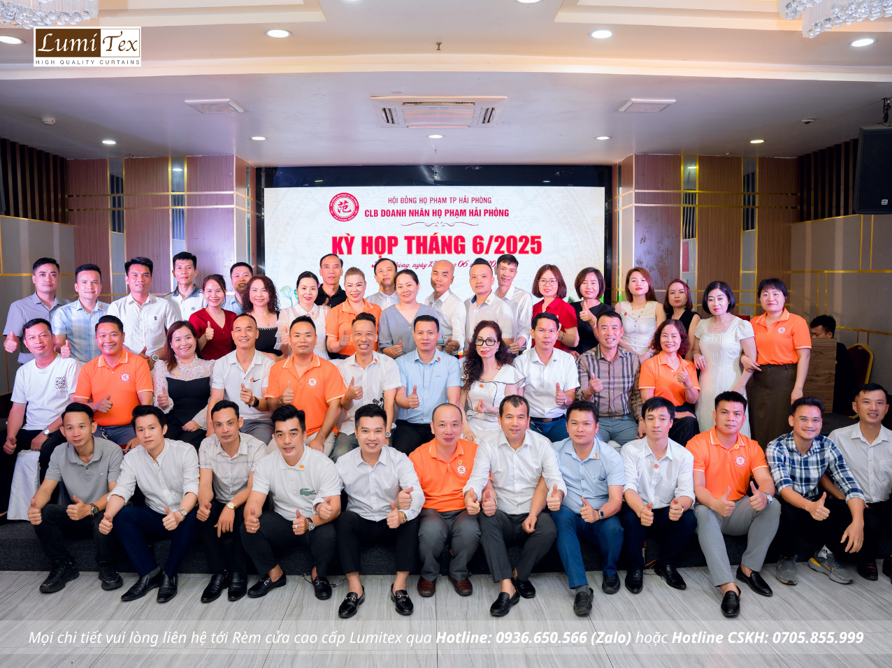 Rèm Lumitex tham dự Phiên họp tháng 6 CLB Doanh nhân họ Phạm Hải Phòng