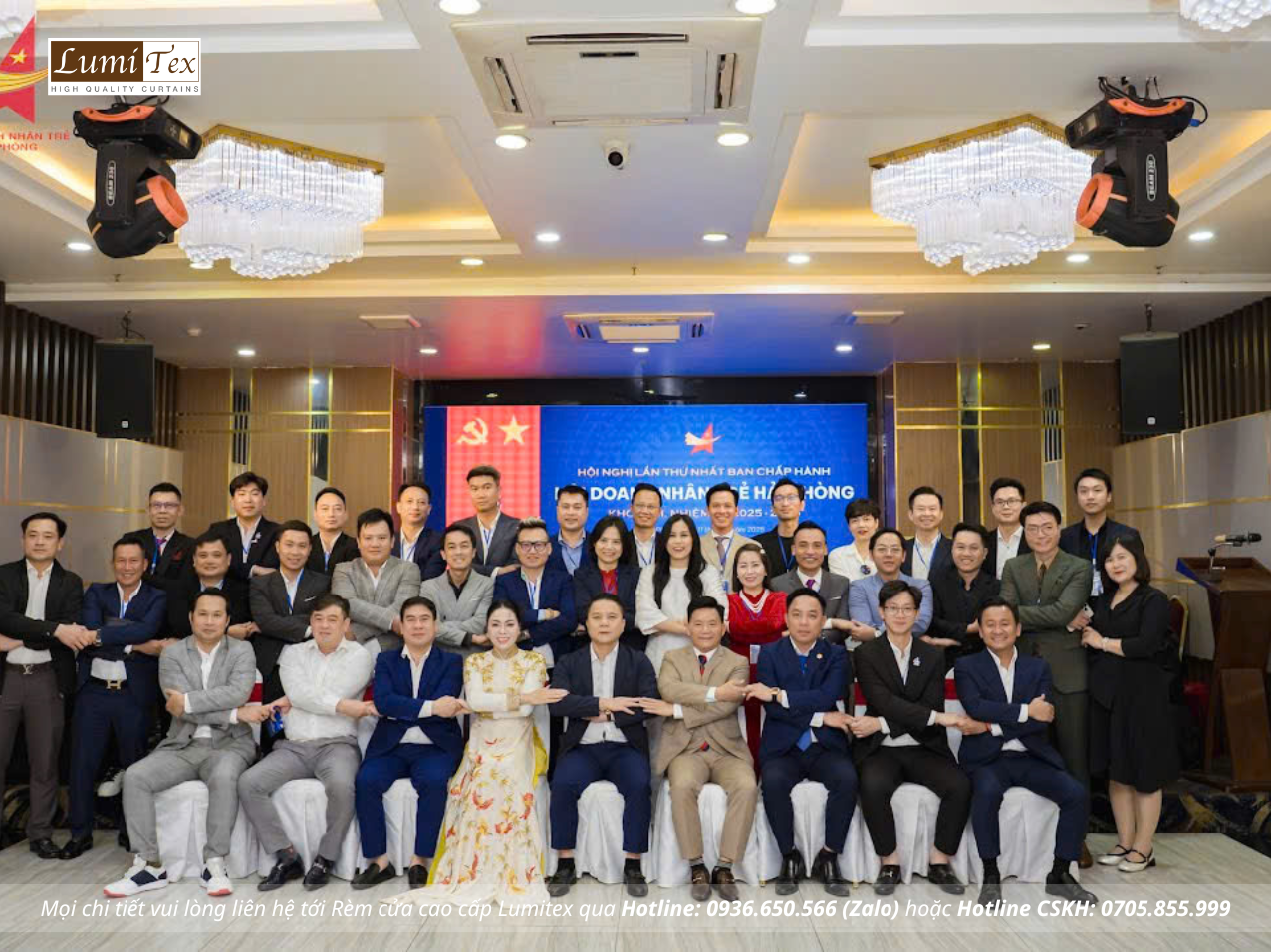 Rèm Lumitex Tham Dự Sự Kiện Chào Mừng Đại Hội VIII Hội Doanh Nhân Trẻ Hải Phòng