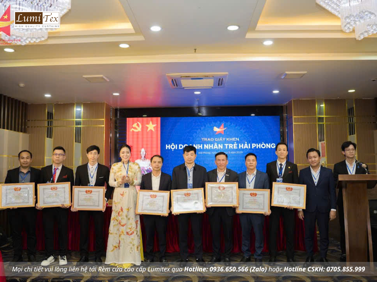 Rèm Lumitex Tham Dự Sự Kiện Chào Mừng Đại Hội VIII Hội Doanh Nhân Trẻ Hải Phòng