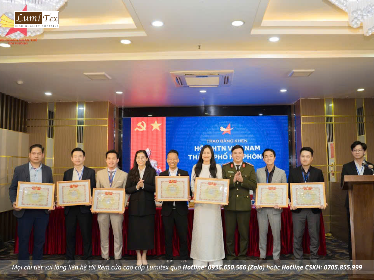 Rèm Lumitex Tham Dự Sự Kiện Chào Mừng Đại Hội VIII Hội Doanh Nhân Trẻ Hải Phòng