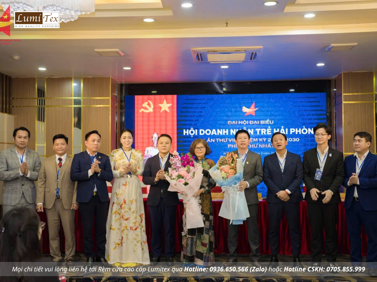 Rèm Lumitex Tham Dự Sự Kiện Chào Mừng Đại Hội VIII Hội Doanh Nhân Trẻ Hải Phòng