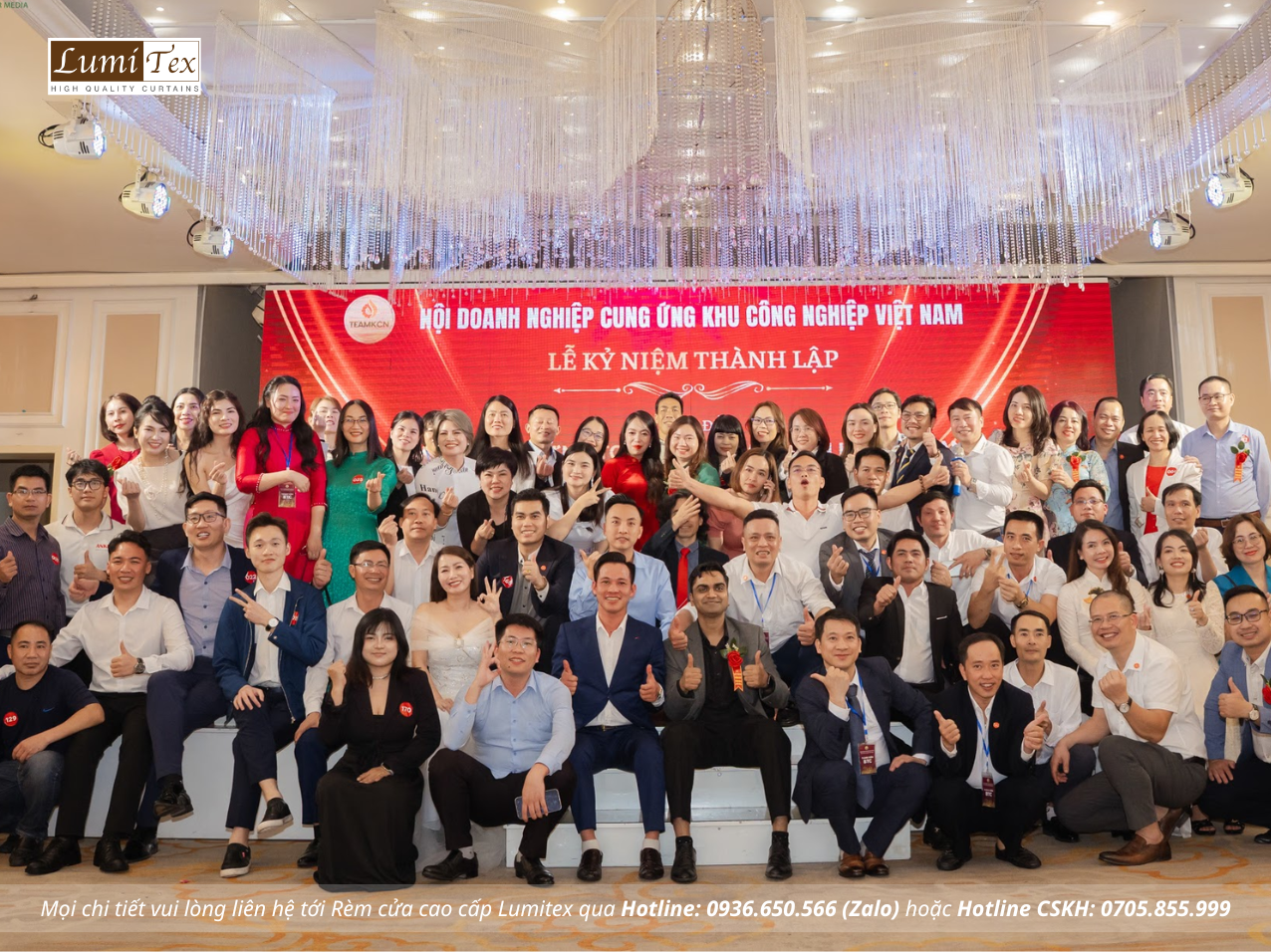 Rèm Lumitex Tham Dự Sự Kiện Kỷ Niệm 1 Năm Thành Lập Team KCN Đông Bắc