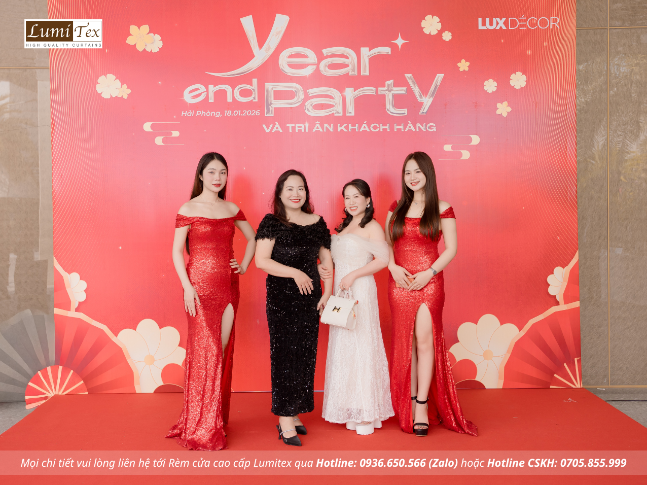 Rèm Lumitex tham dự sự kiện Tiệc Tất niên Lux Decor Rèm Lumitex tham dự sự kiện Tiệc Tất niên Lux Decor